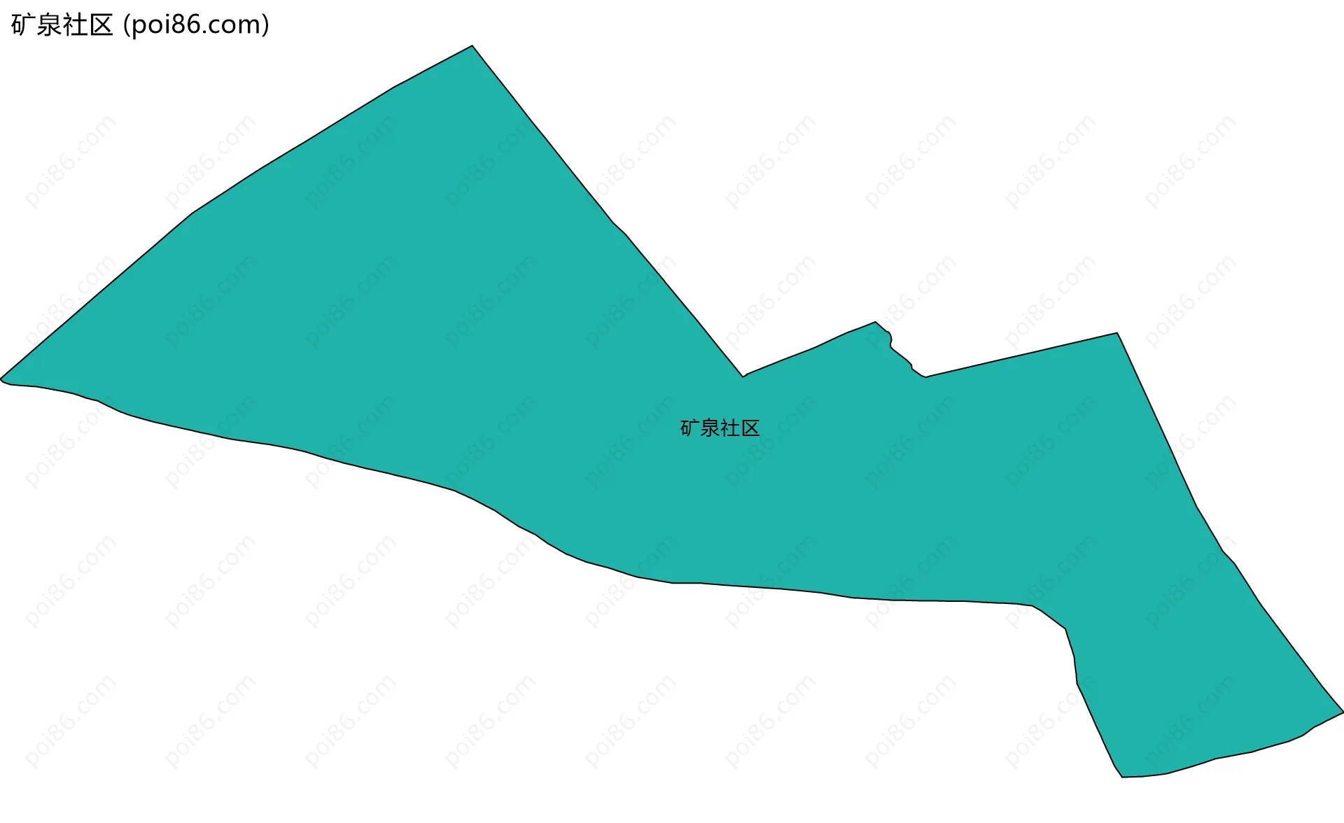 矿泉社区边界地图