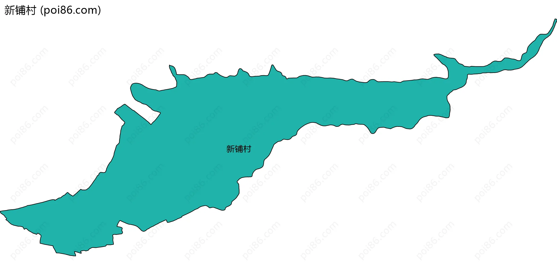 新铺村边界地图