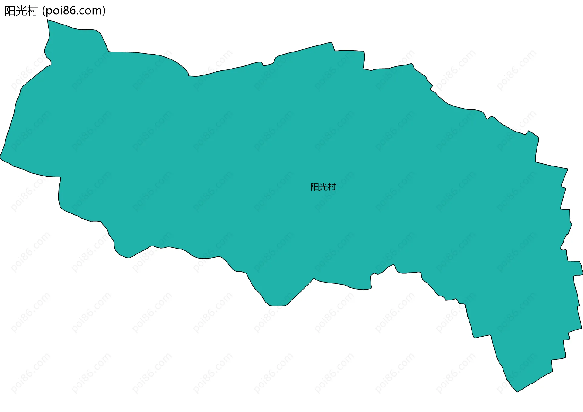 阳光村边界地图