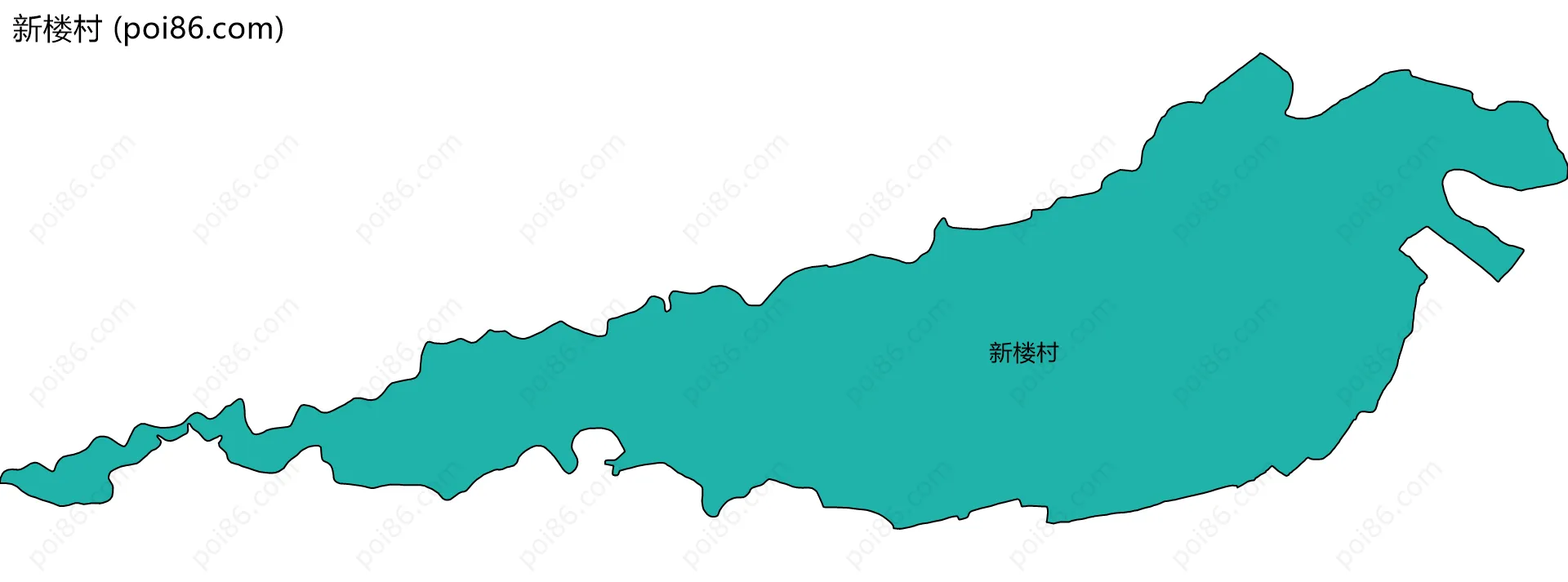 新楼村边界地图