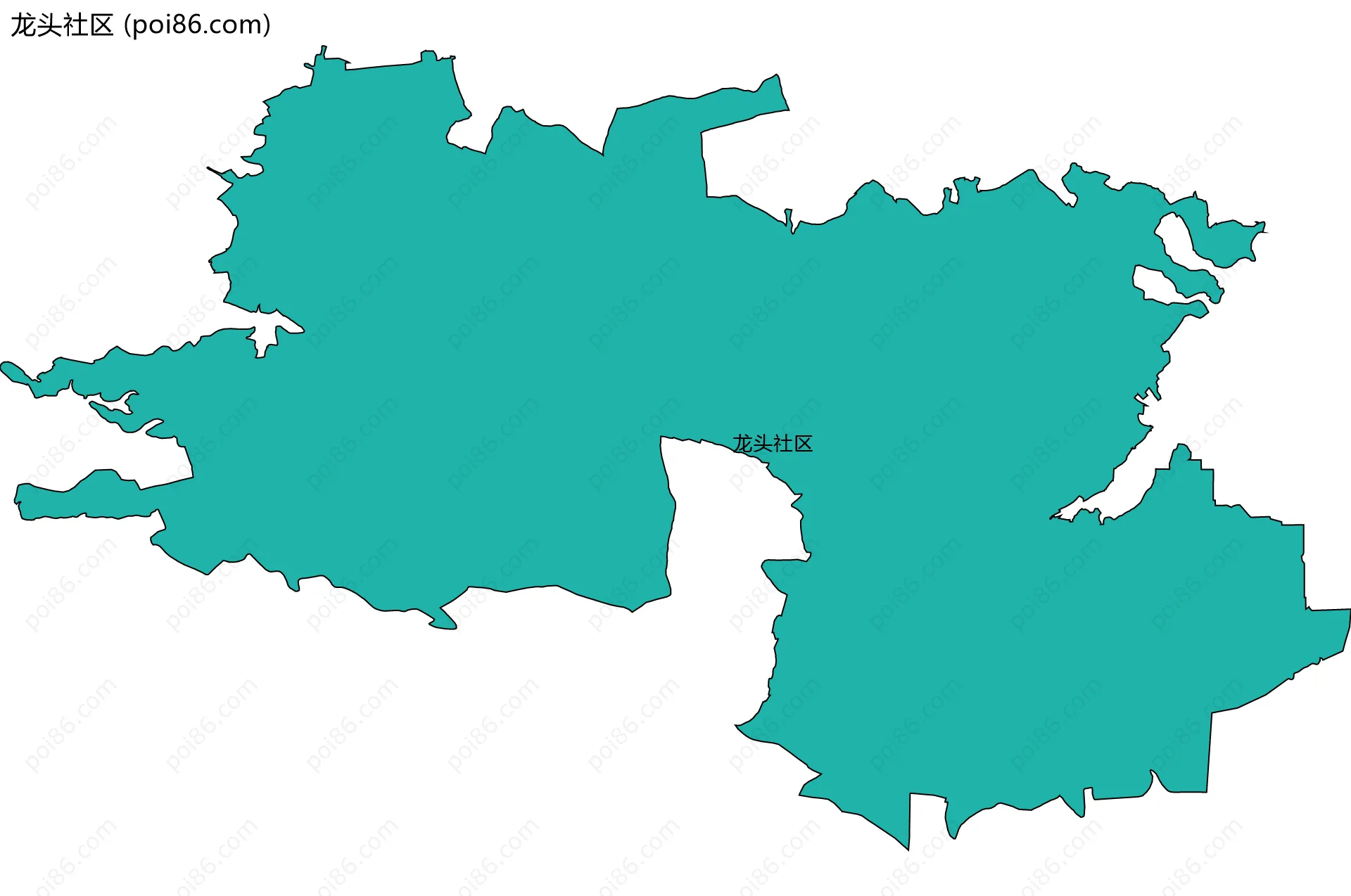 龙头社区边界地图