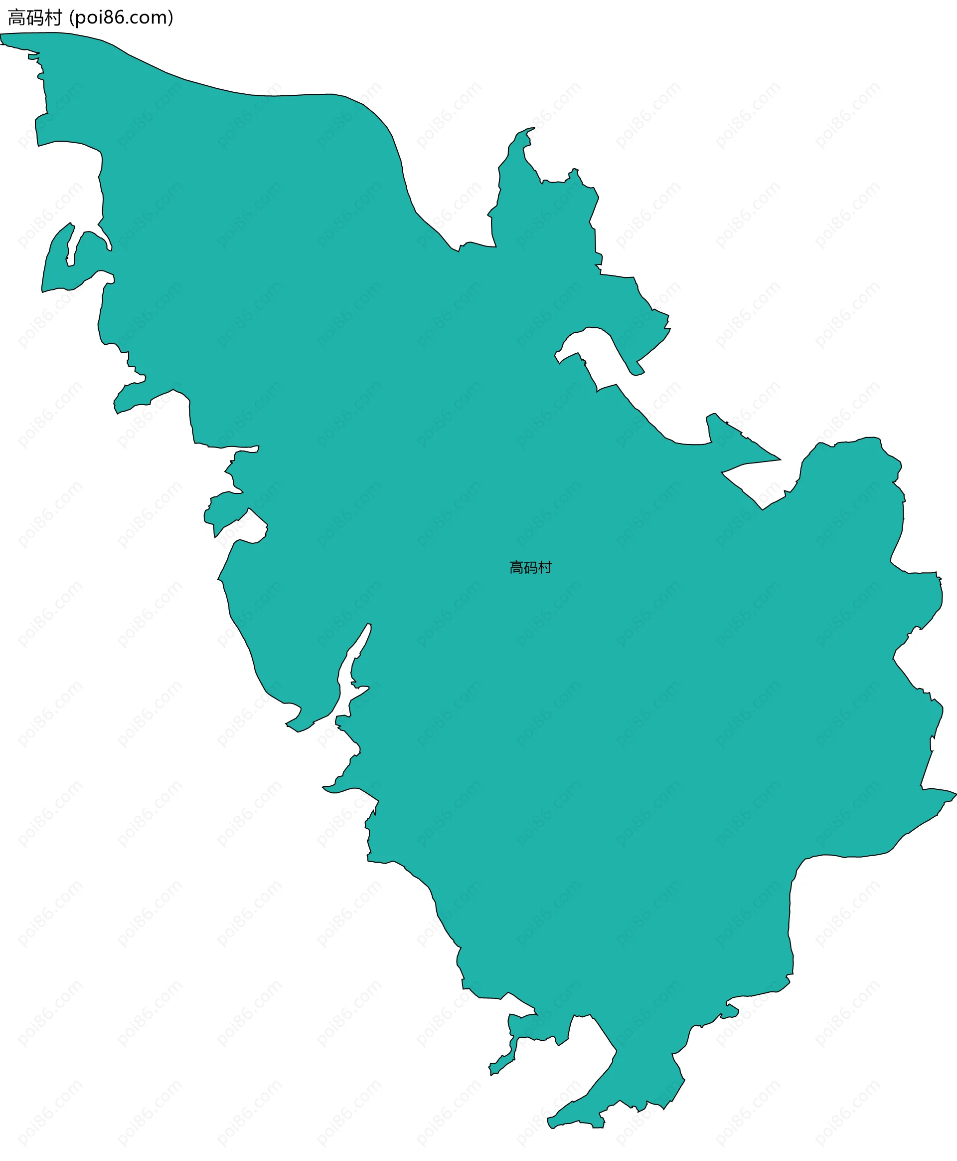 高码村边界地图