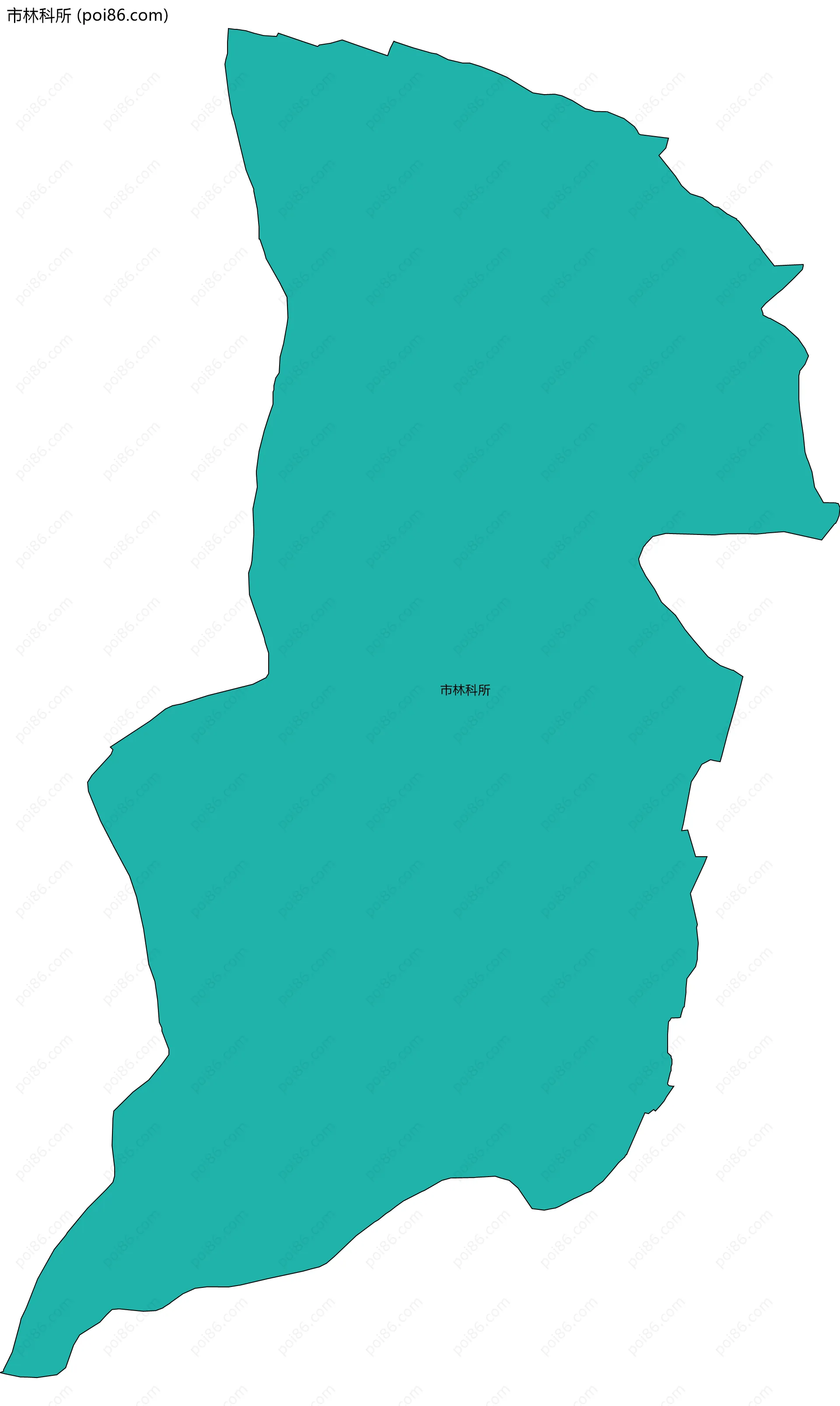 市林科所边界地图