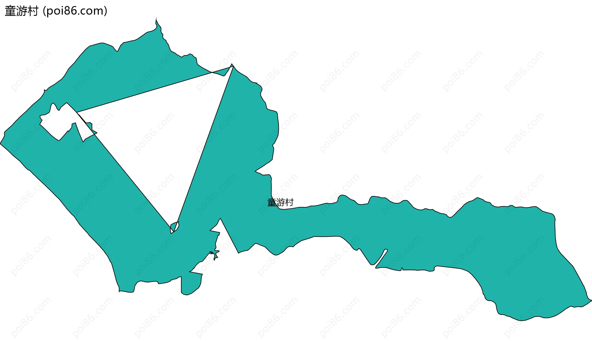 童游村边界地图