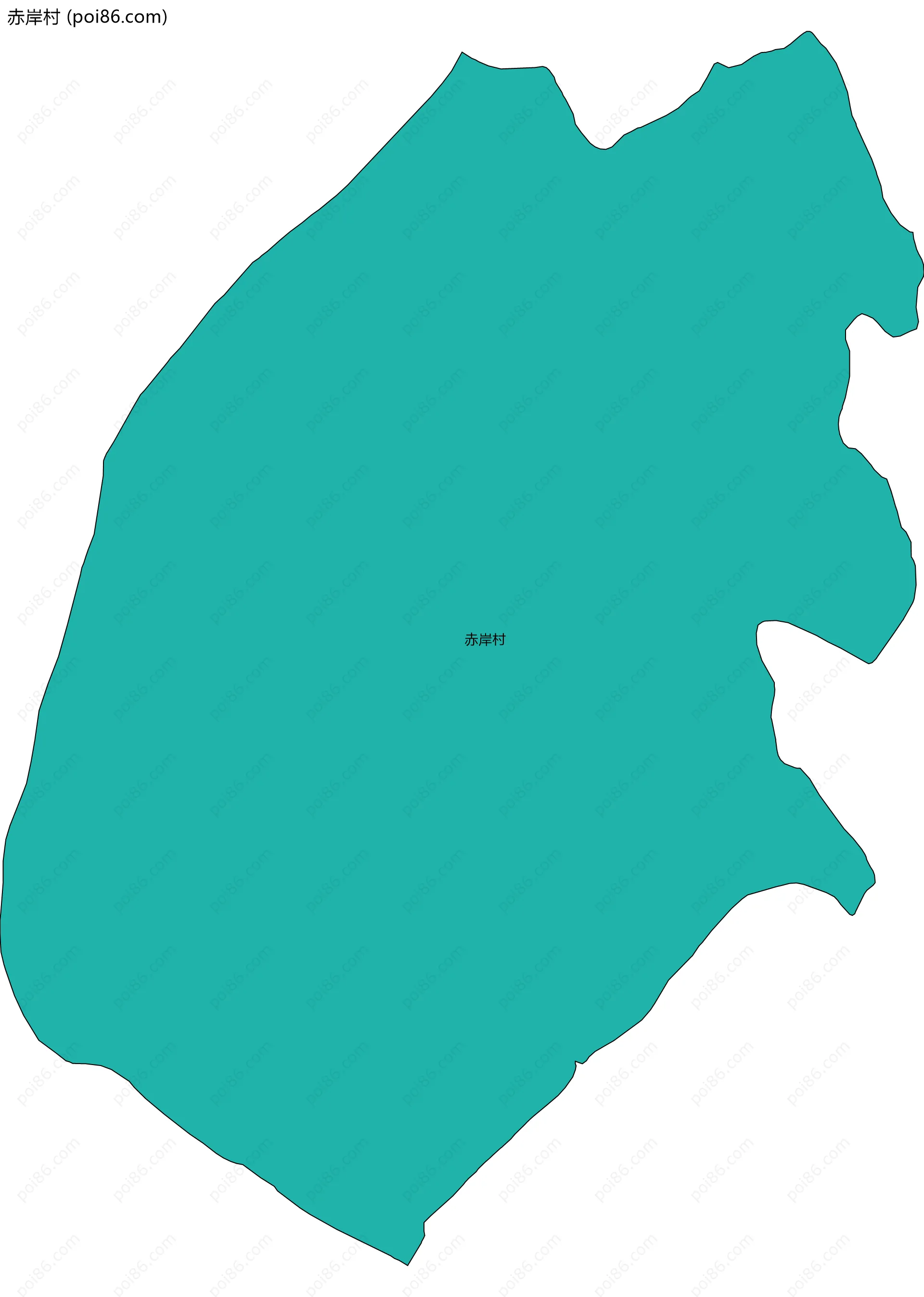 赤岸村边界地图