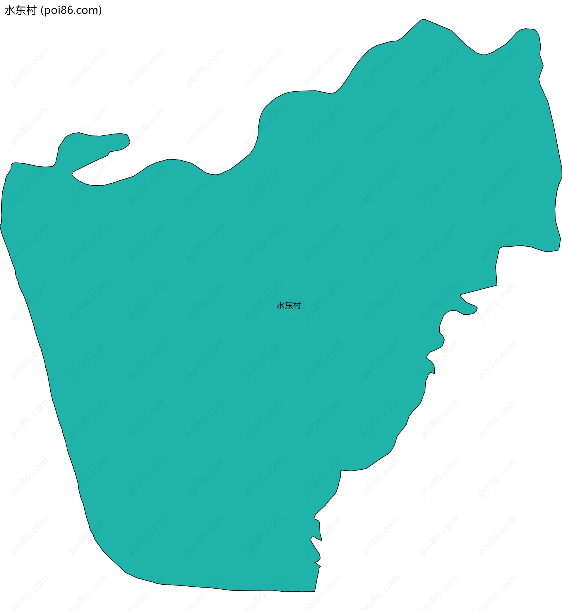 水东村边界地图