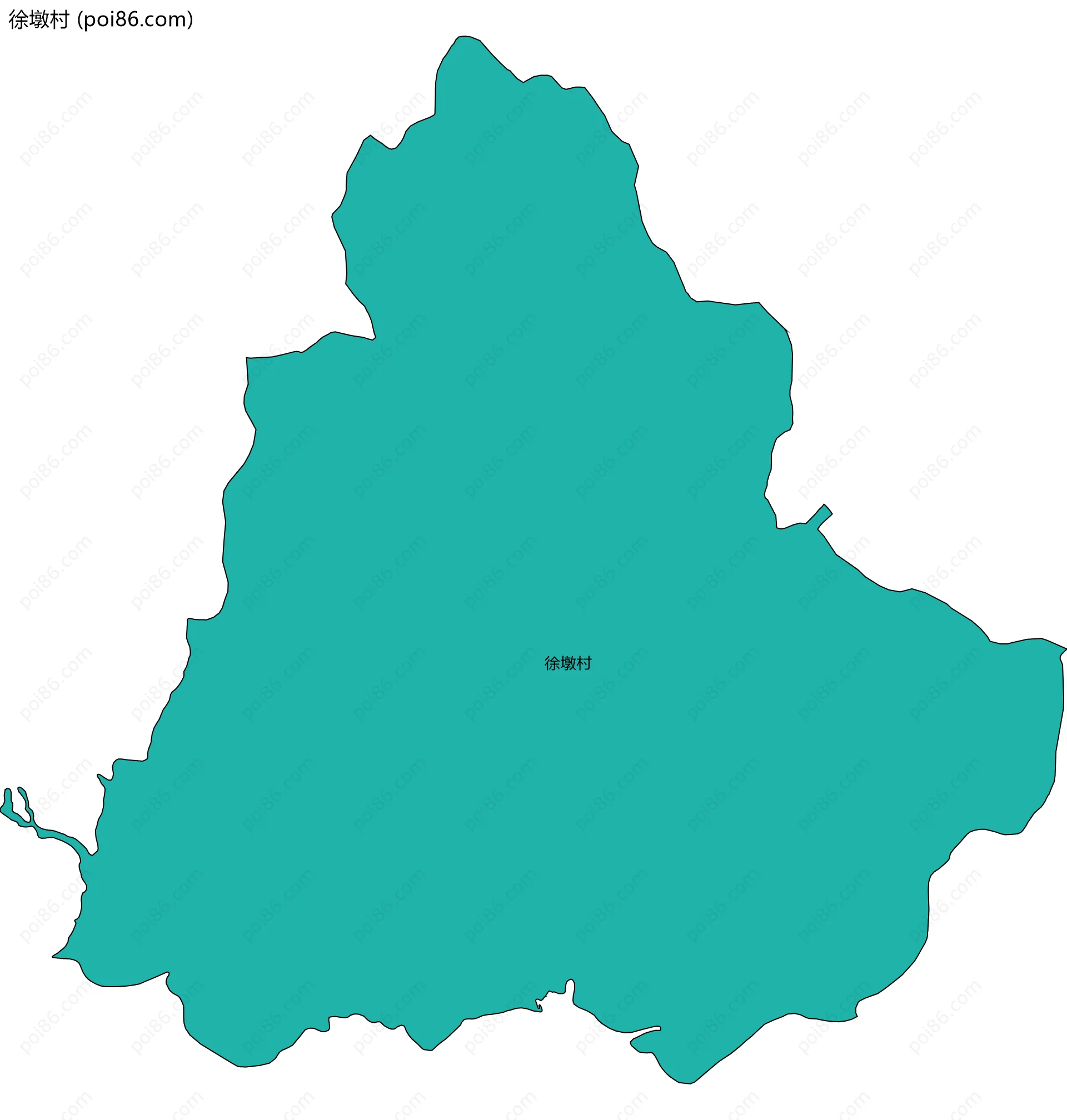 徐墩村边界地图