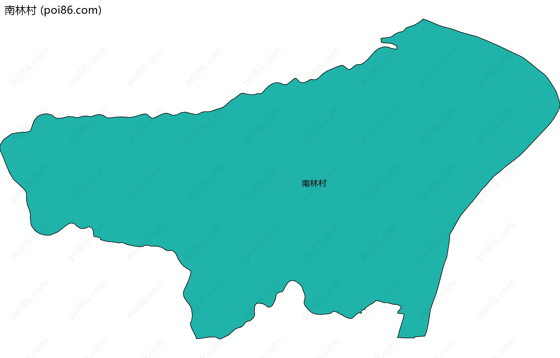 南林村边界地图