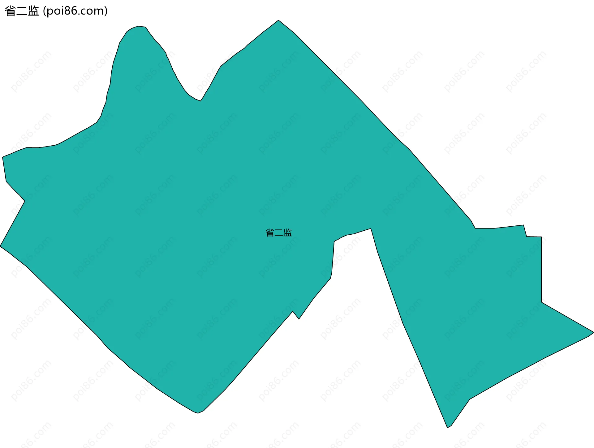 省二监边界地图