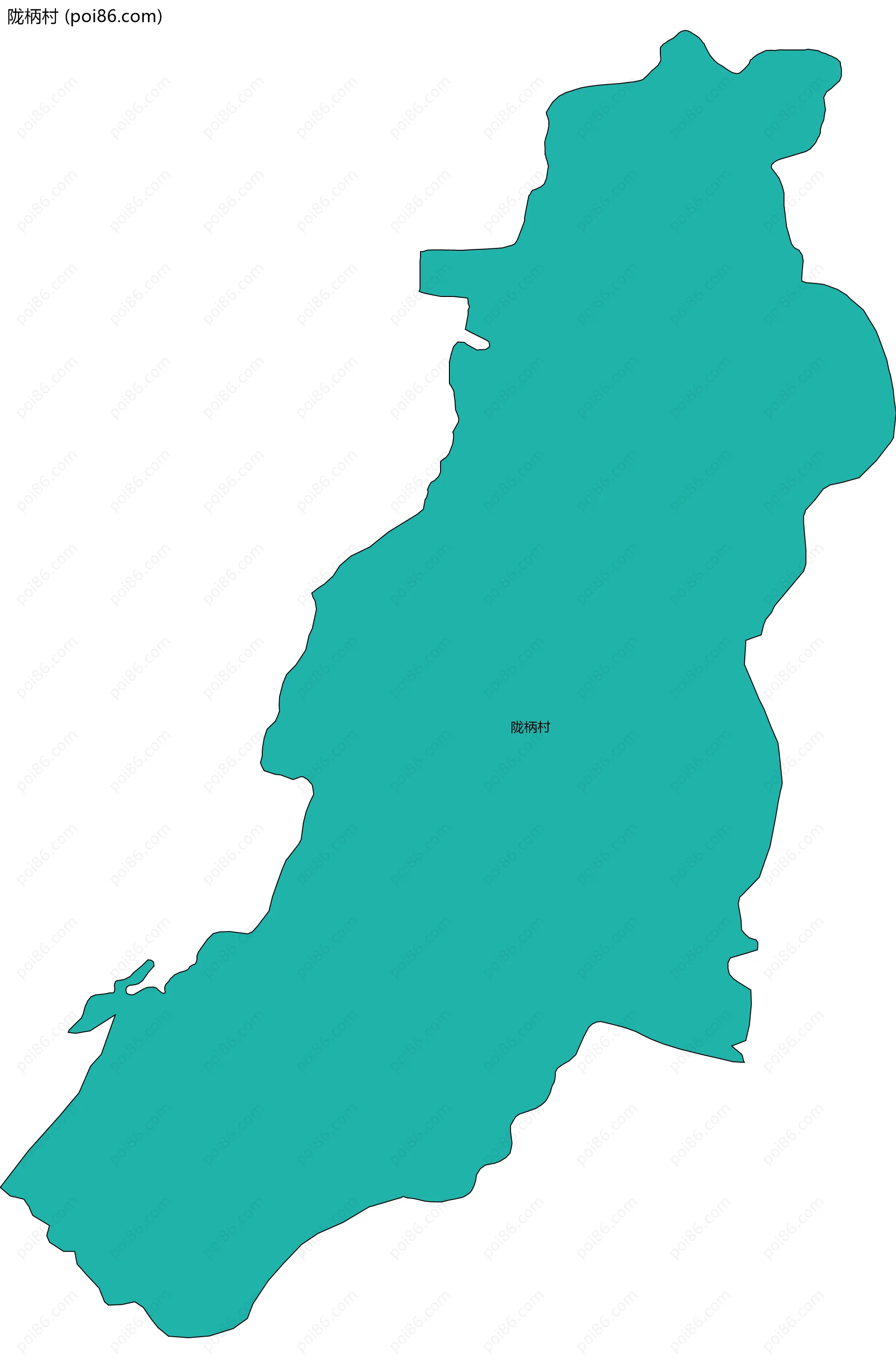 陇柄村边界地图