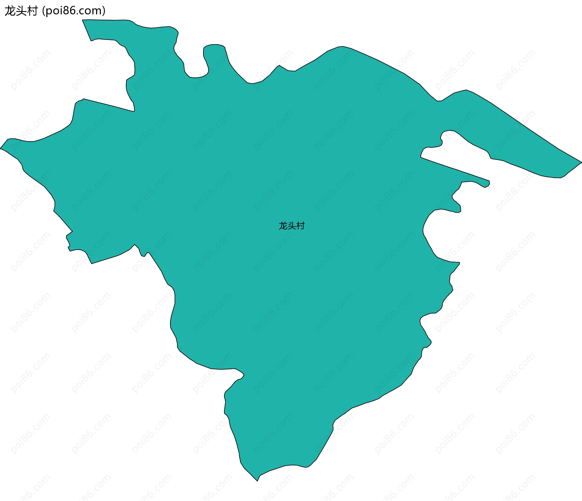 龙头村边界地图