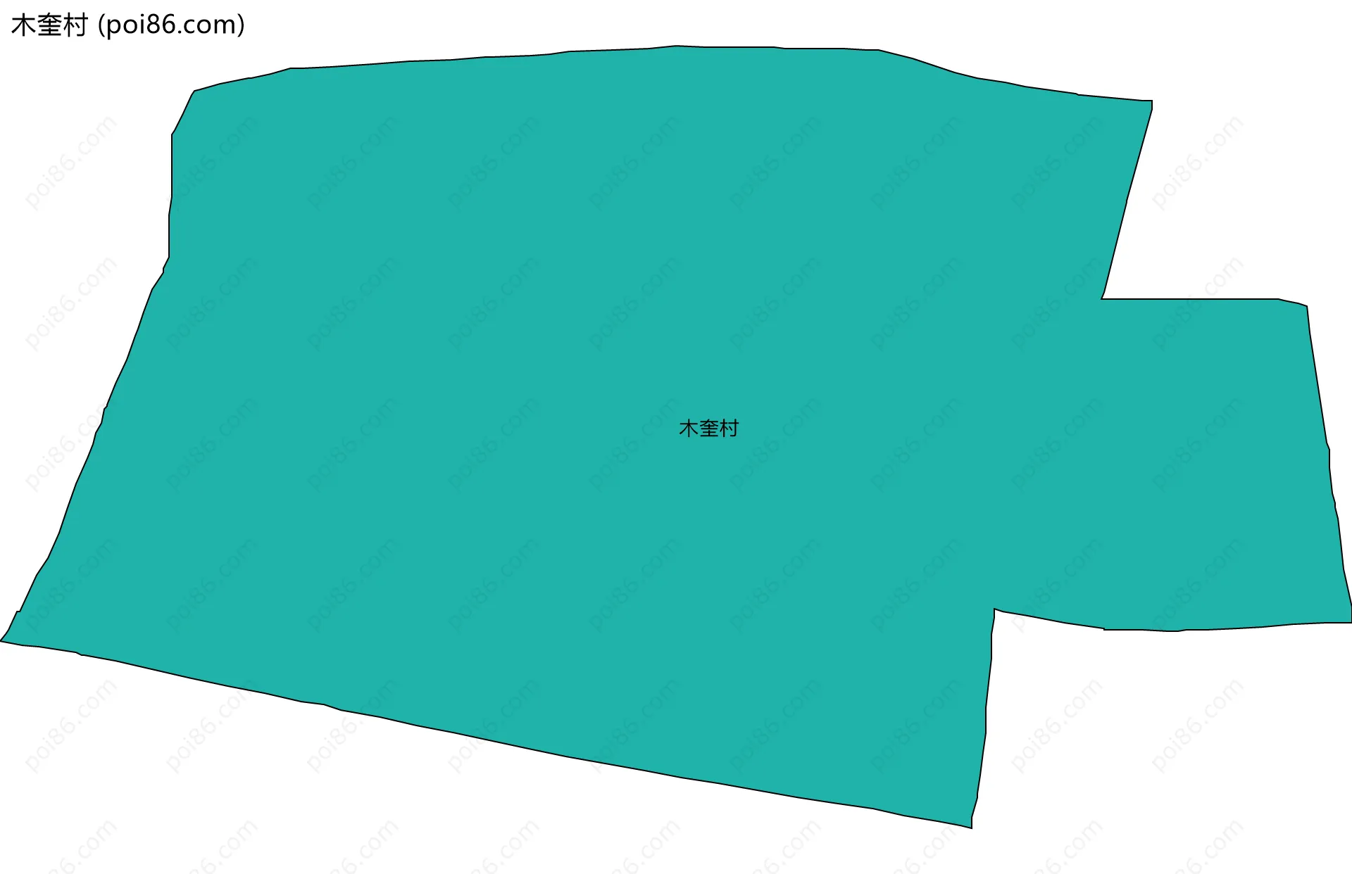 木奎村边界地图