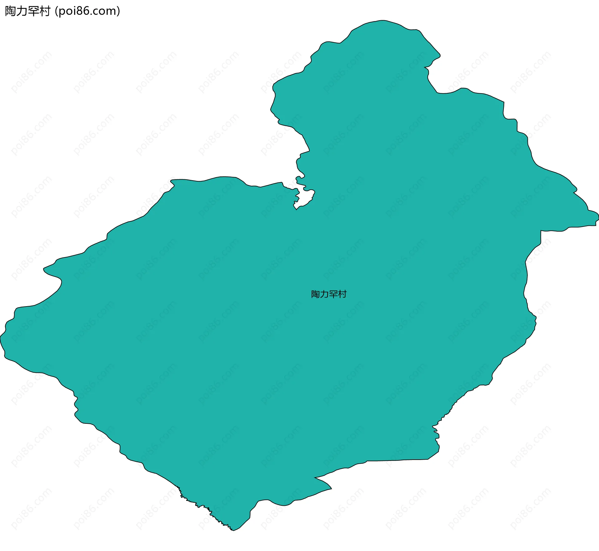 陶力罕村边界地图