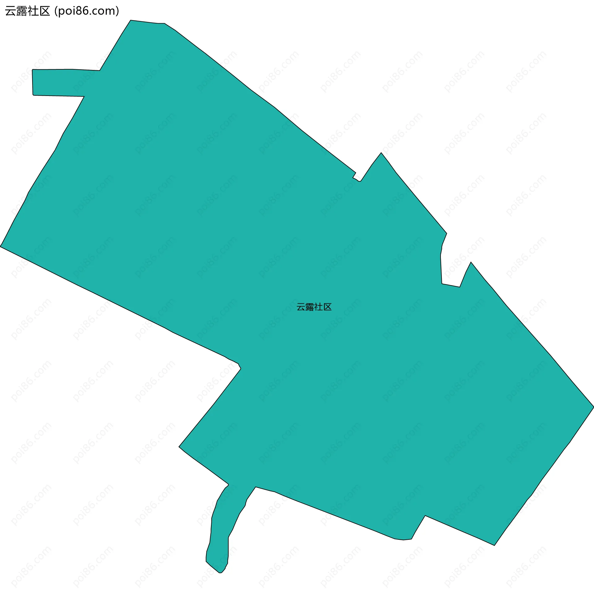 云露社区边界地图