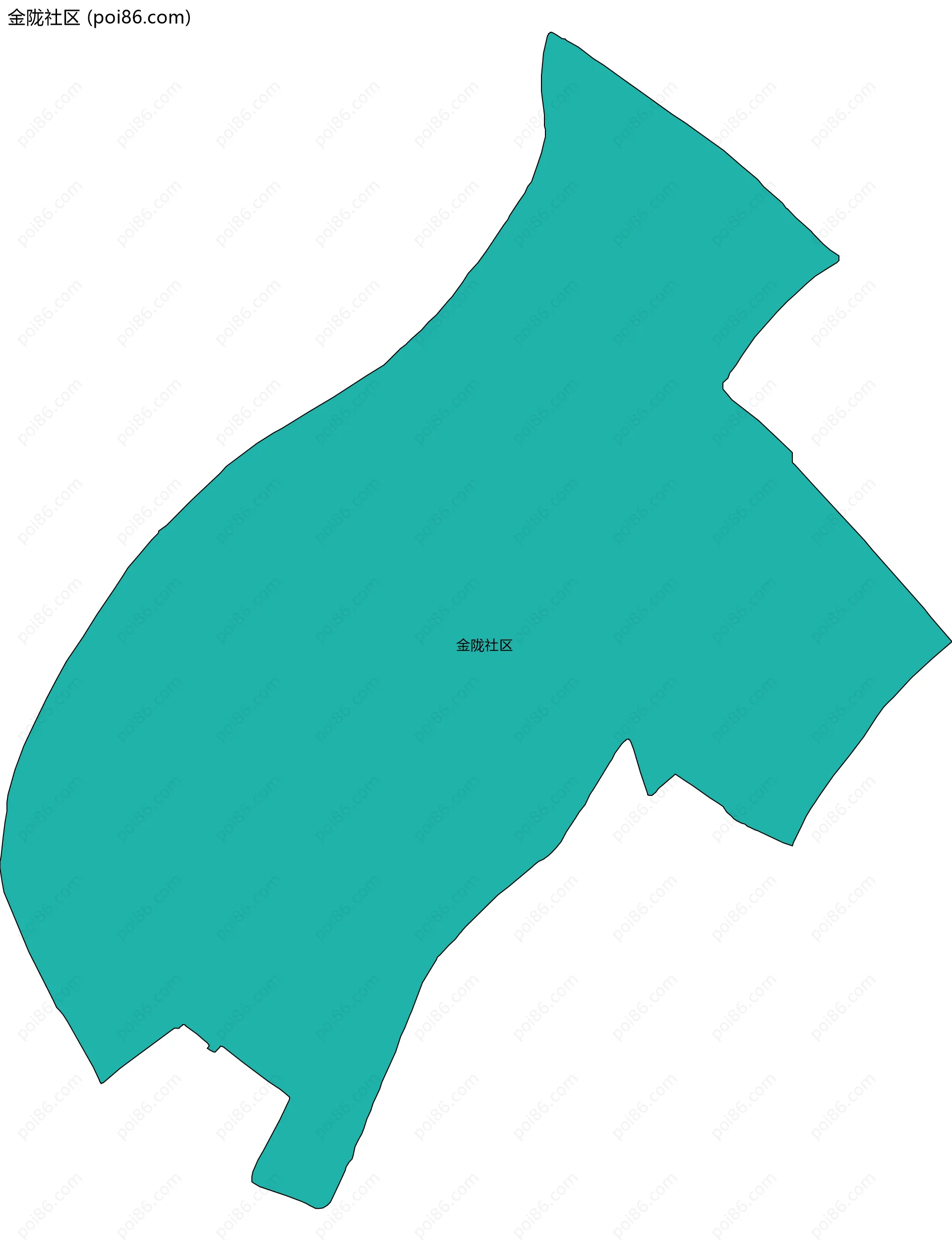 金陇社区边界地图