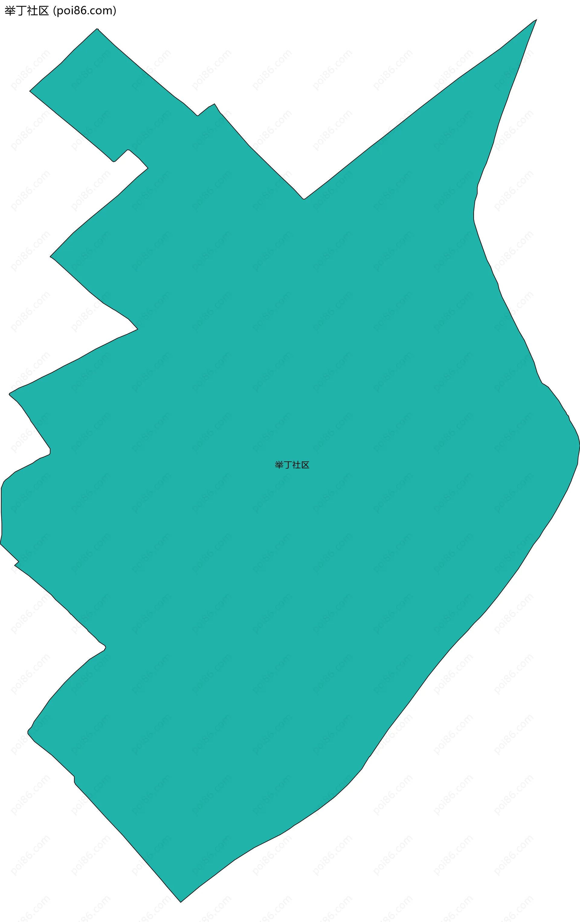 举丁社区边界地图