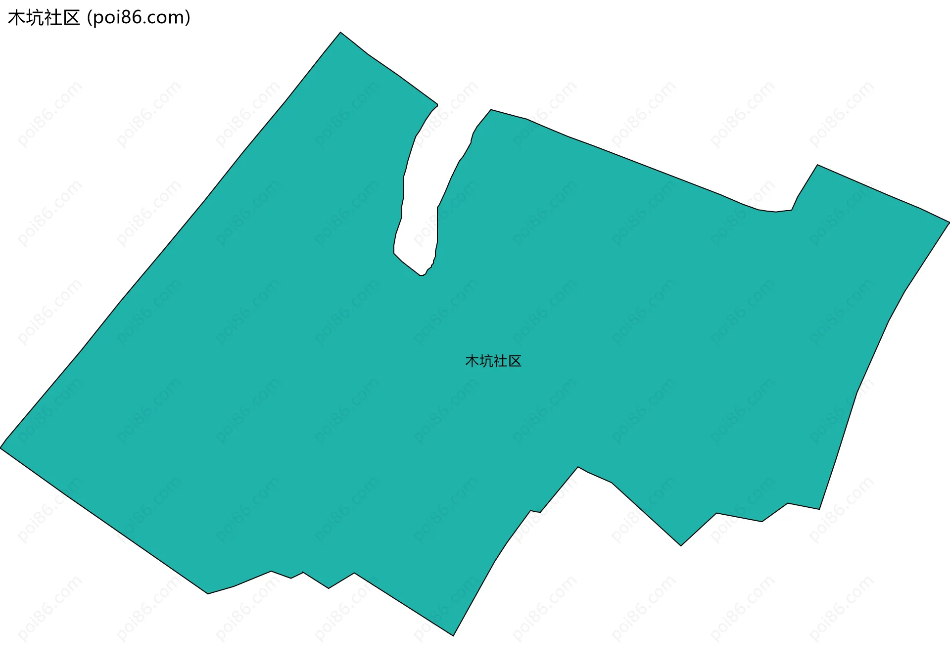 木坑社区边界地图