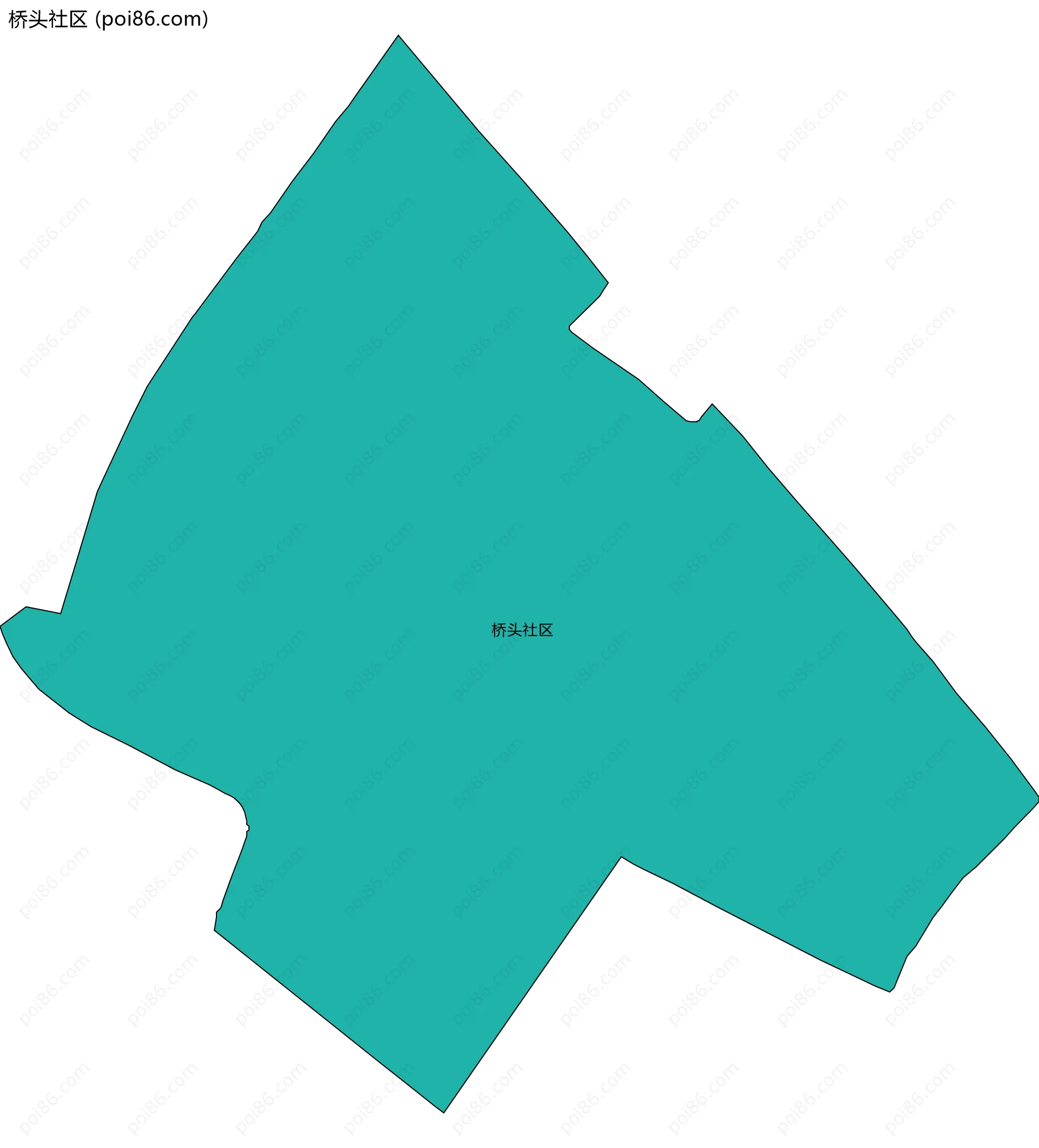 桥头社区边界地图