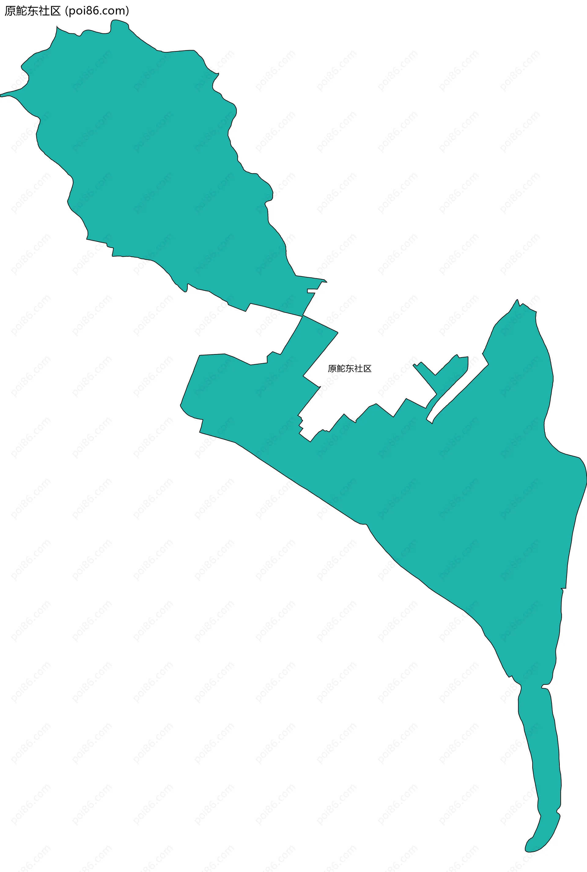 原鮀东社区边界地图