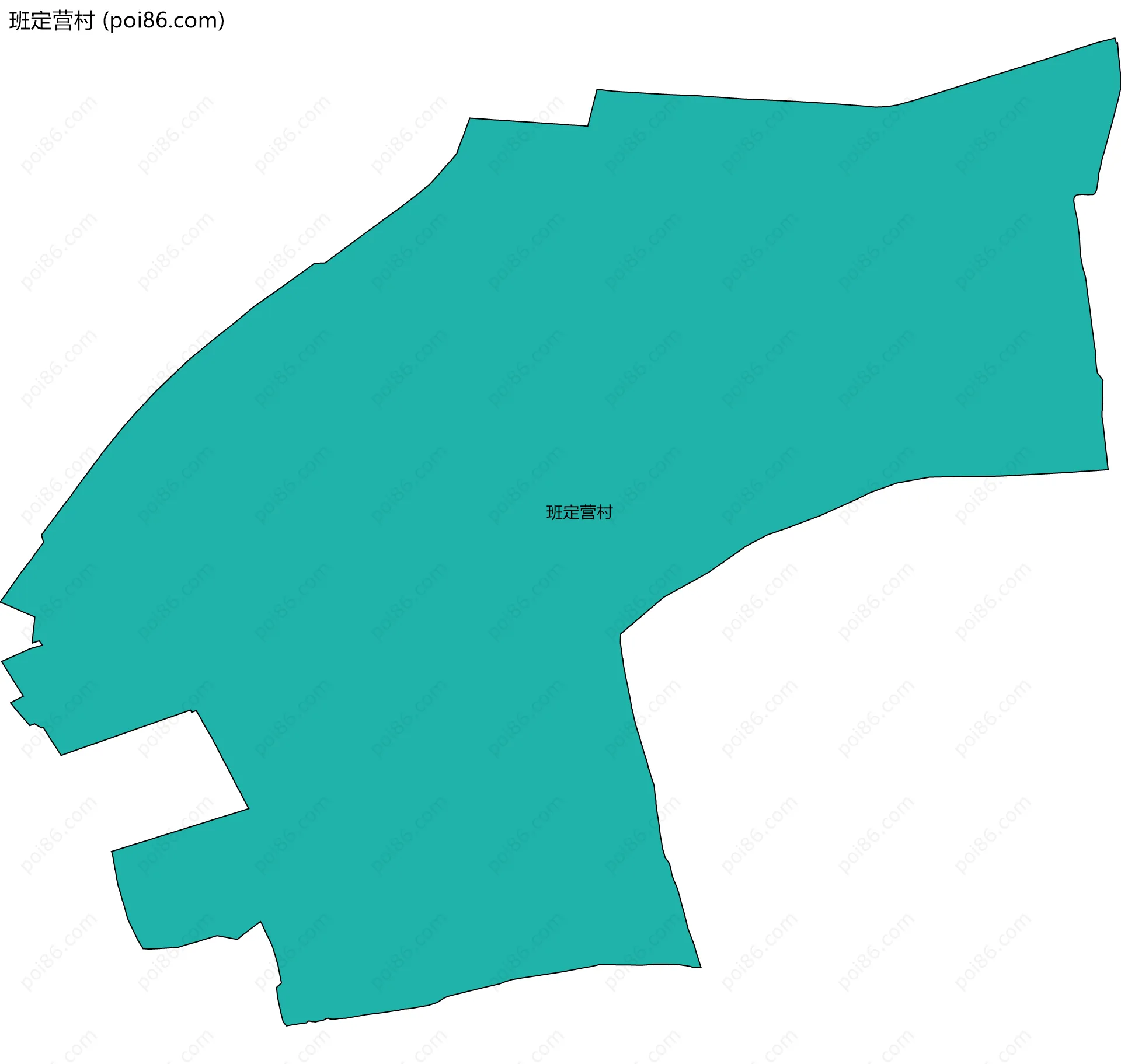 班定营村边界地图