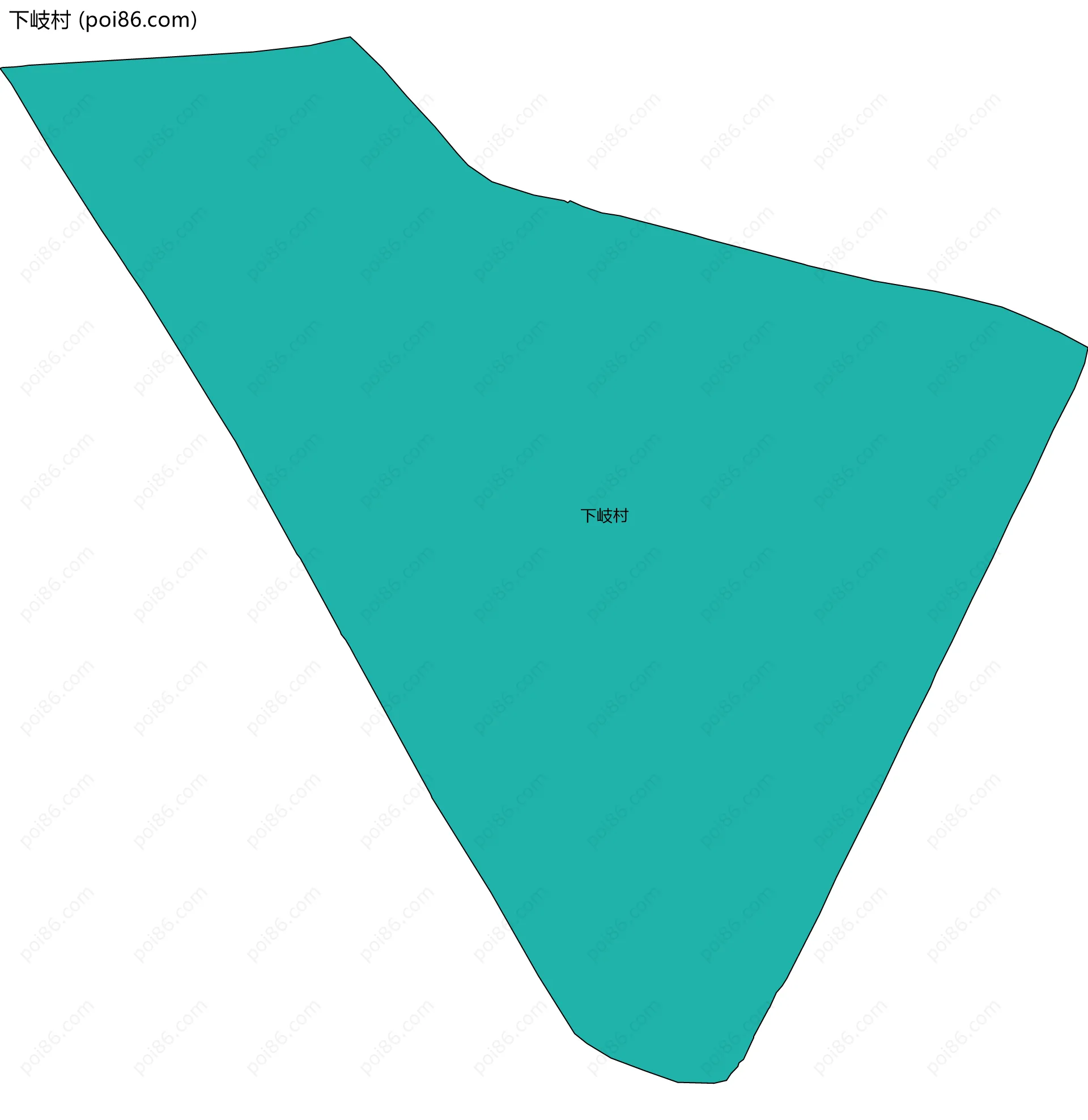 下岐村边界地图