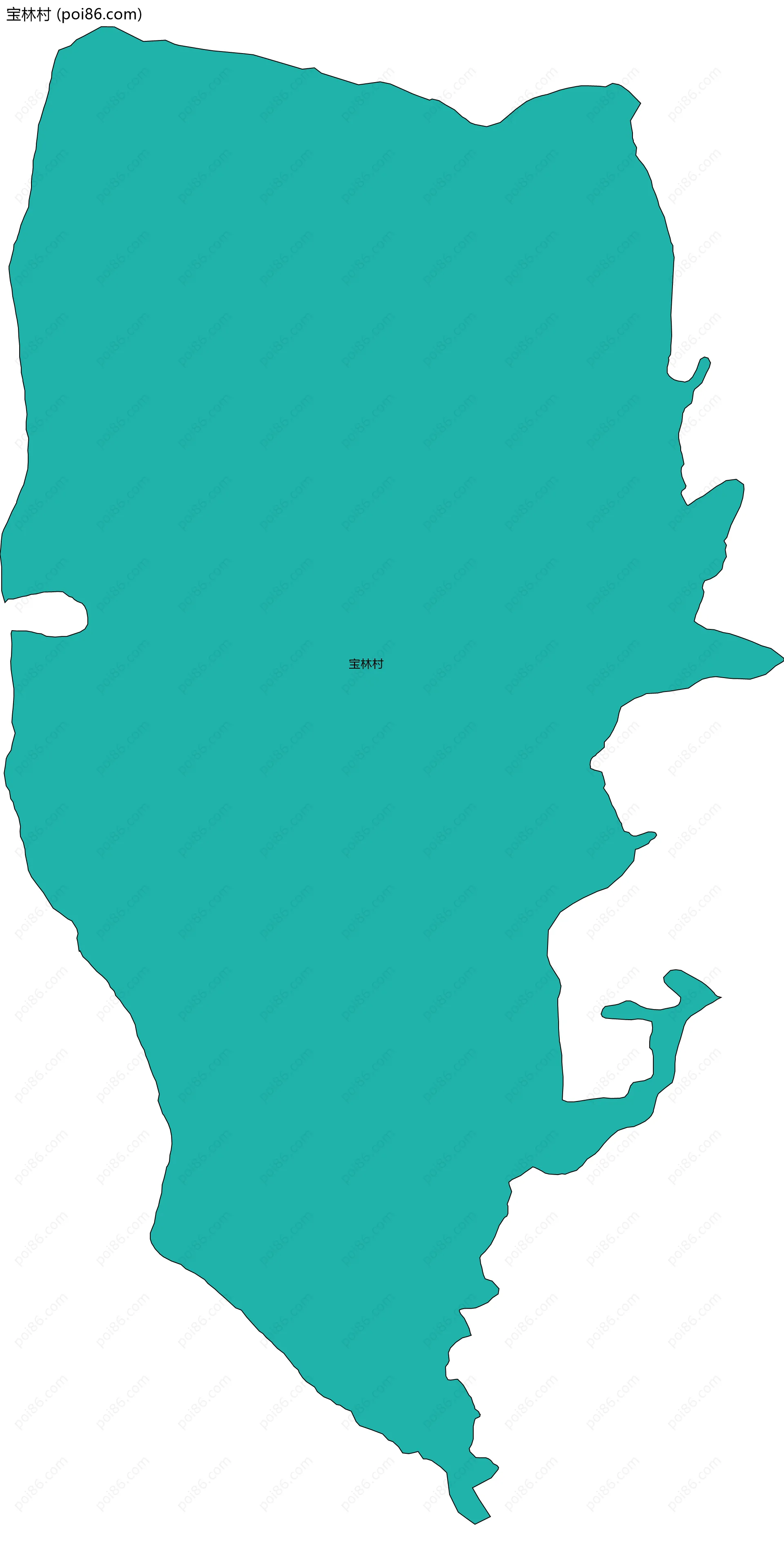 宝林村边界地图