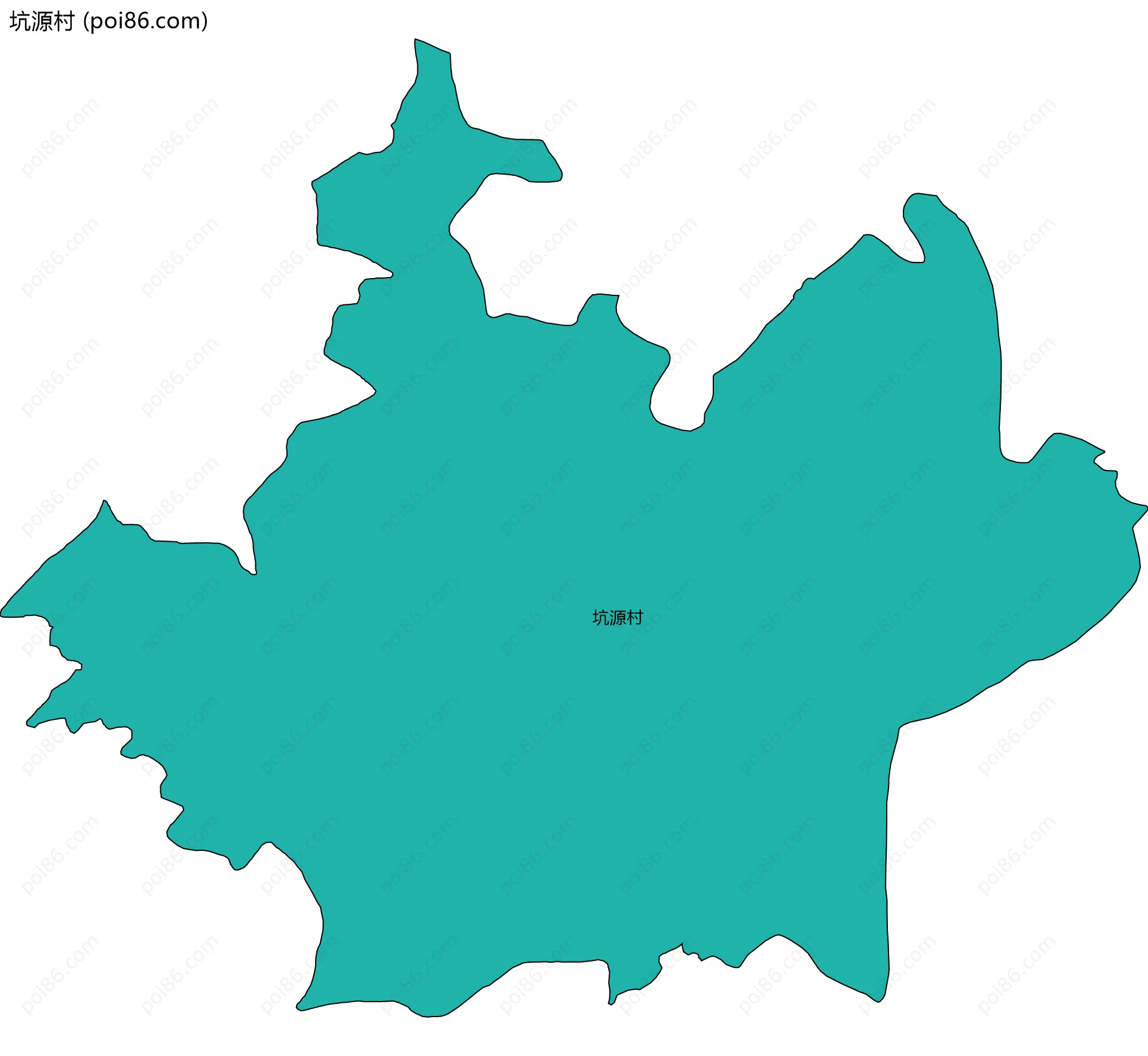 坑源村边界地图