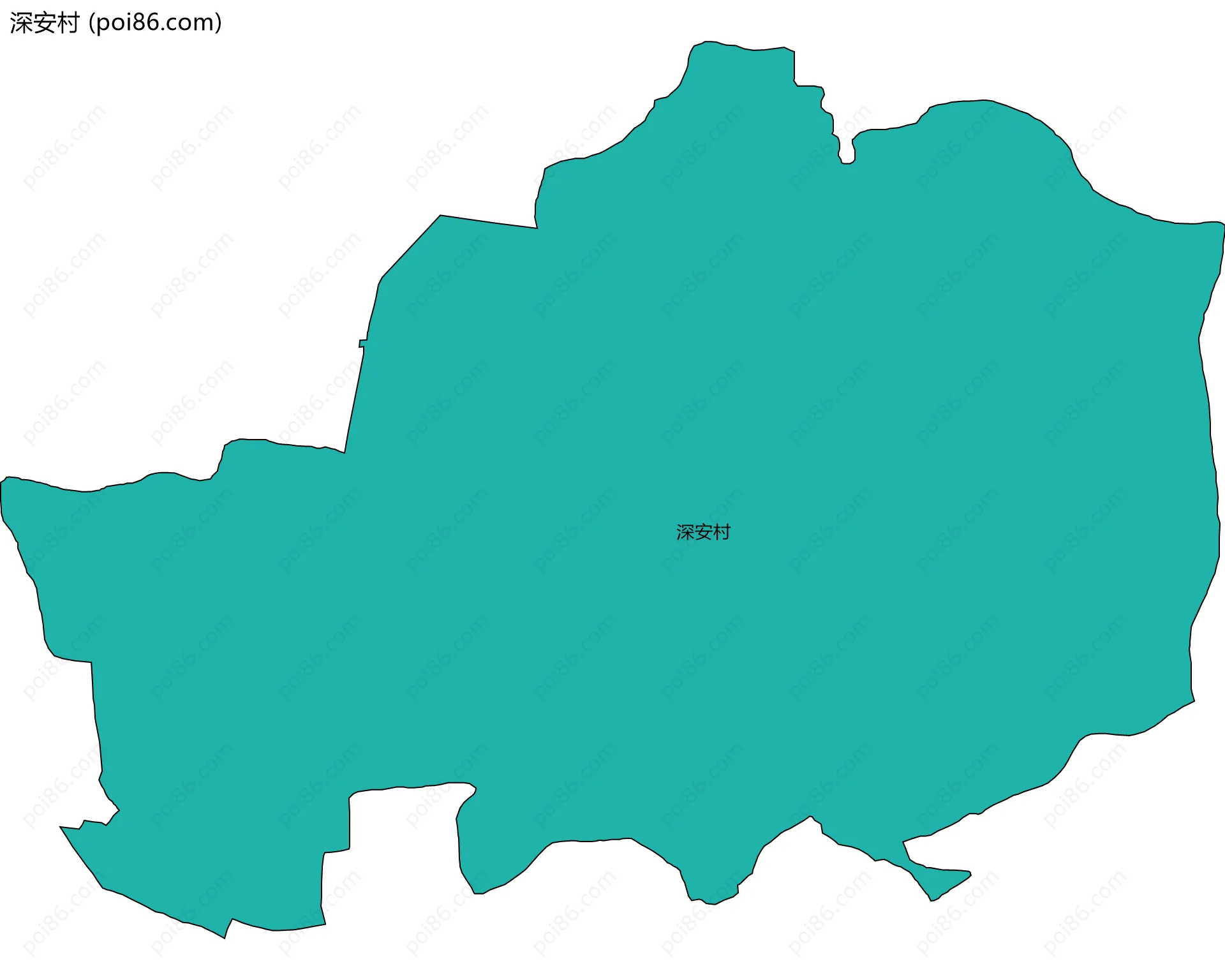 深安村边界地图