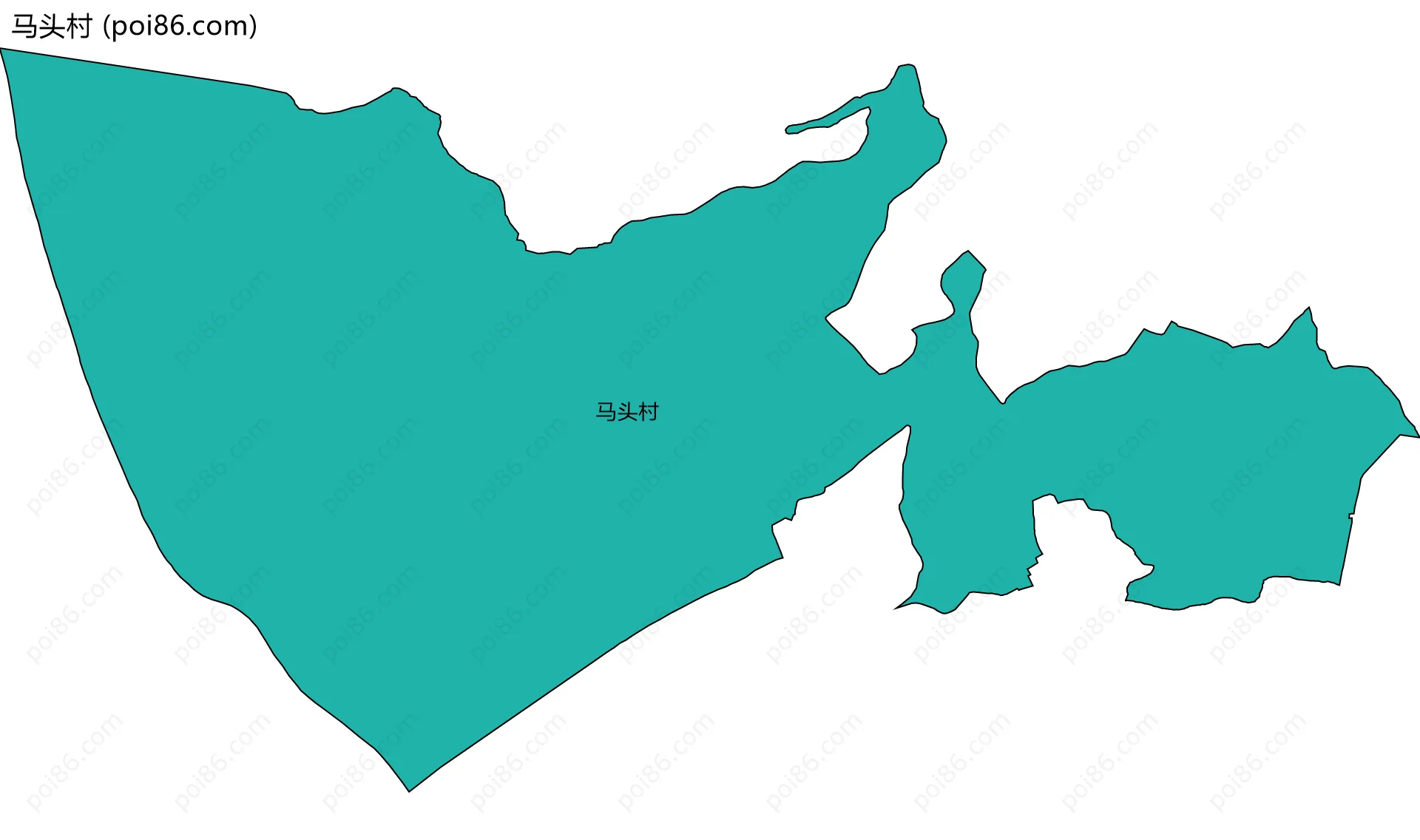 马头村边界地图