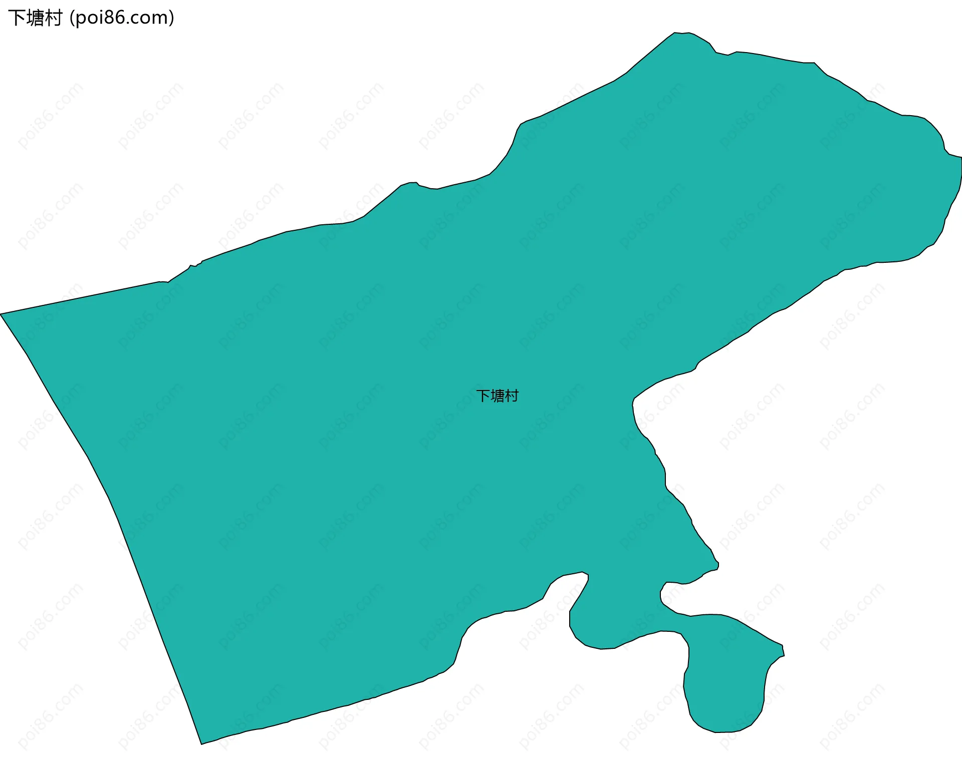 下塘村边界地图