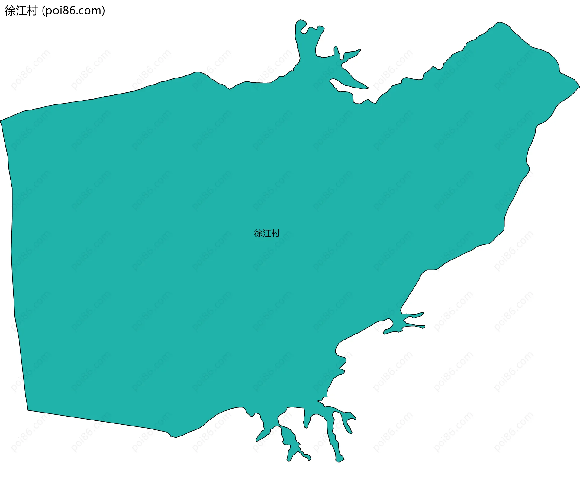 徐江村边界地图