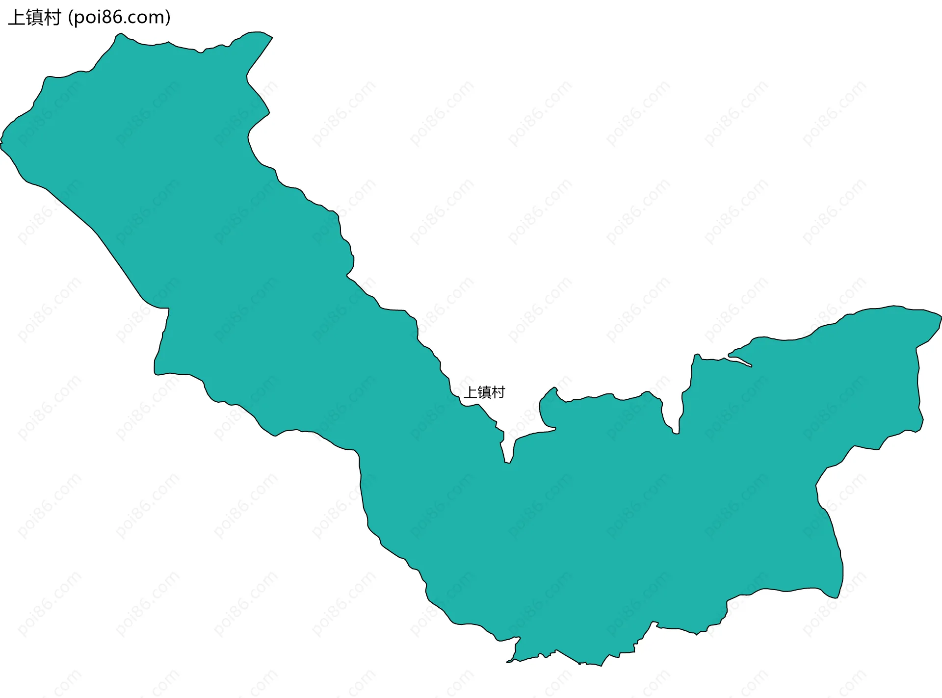 上镇村边界地图