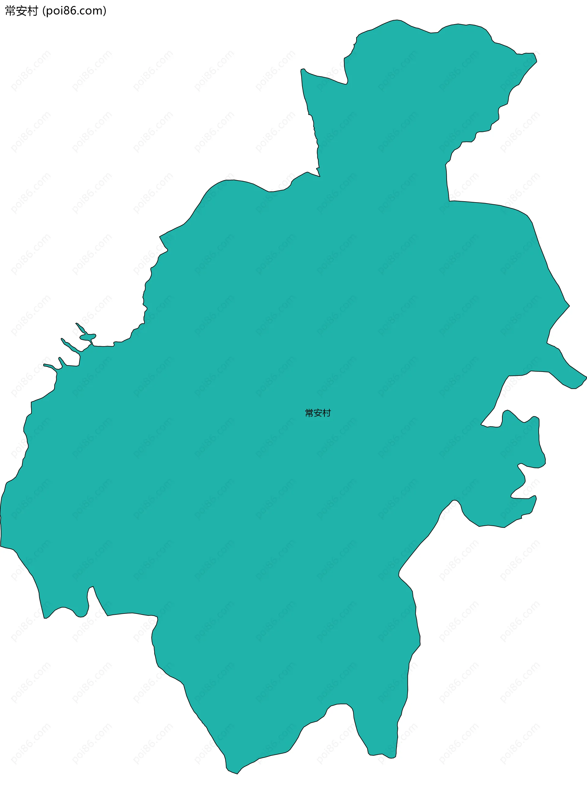 常安村边界地图