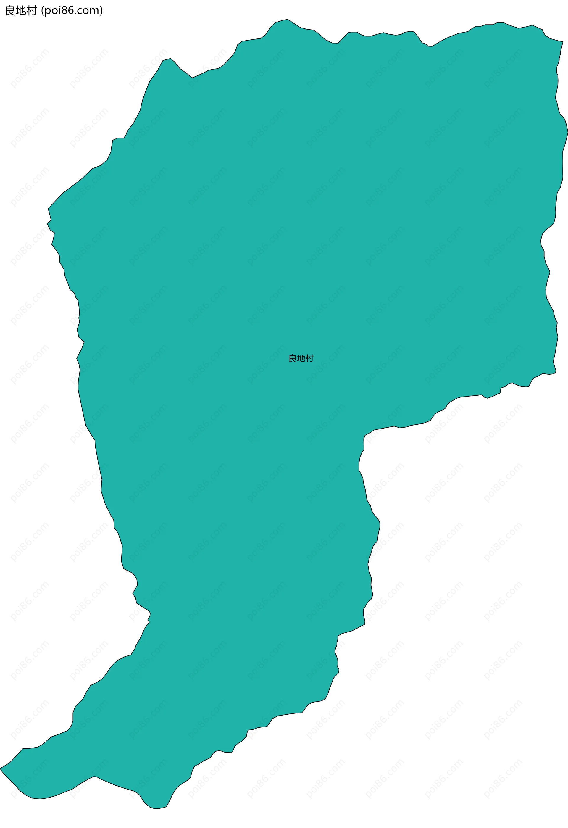 良地村边界地图