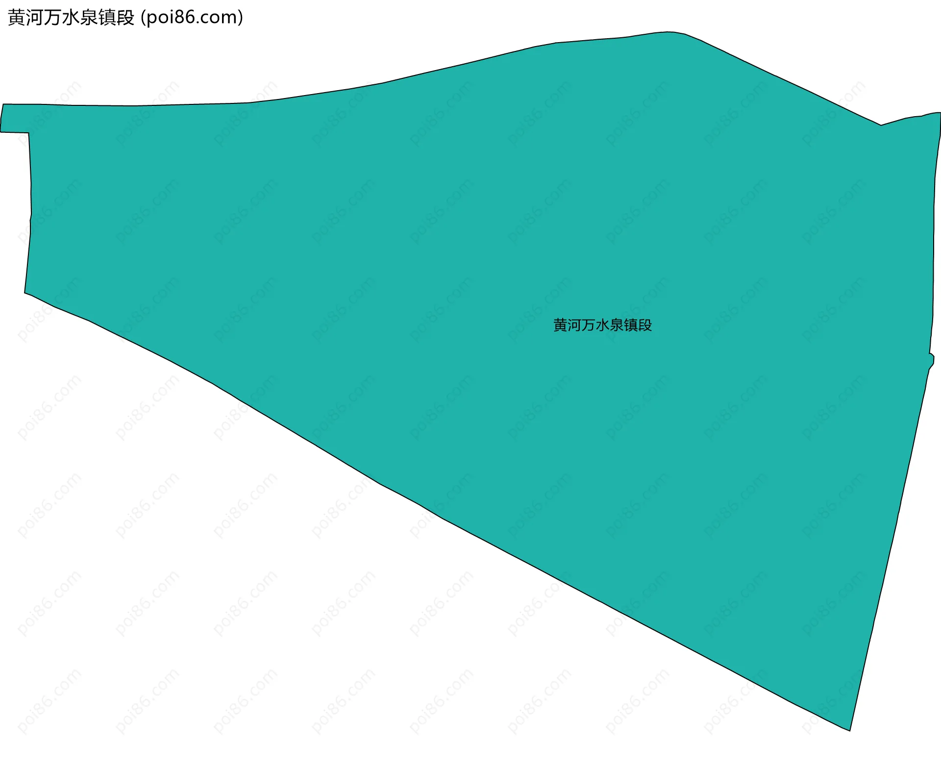 黄河万水泉镇段边界地图
