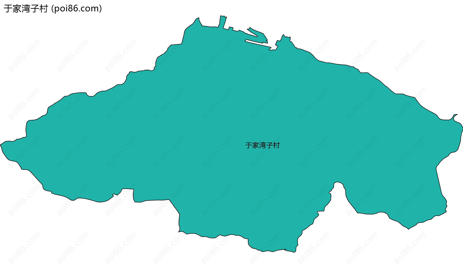 于家湾子村边界地图