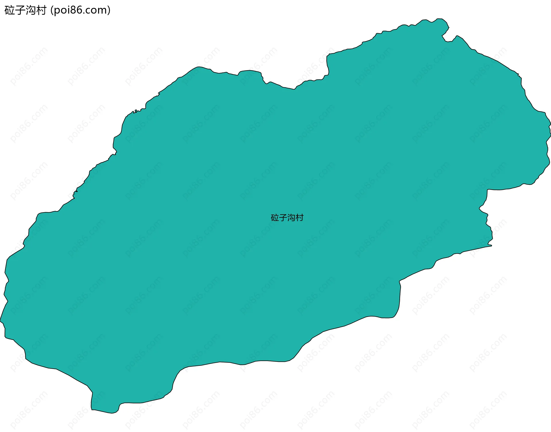 砬子沟村边界地图