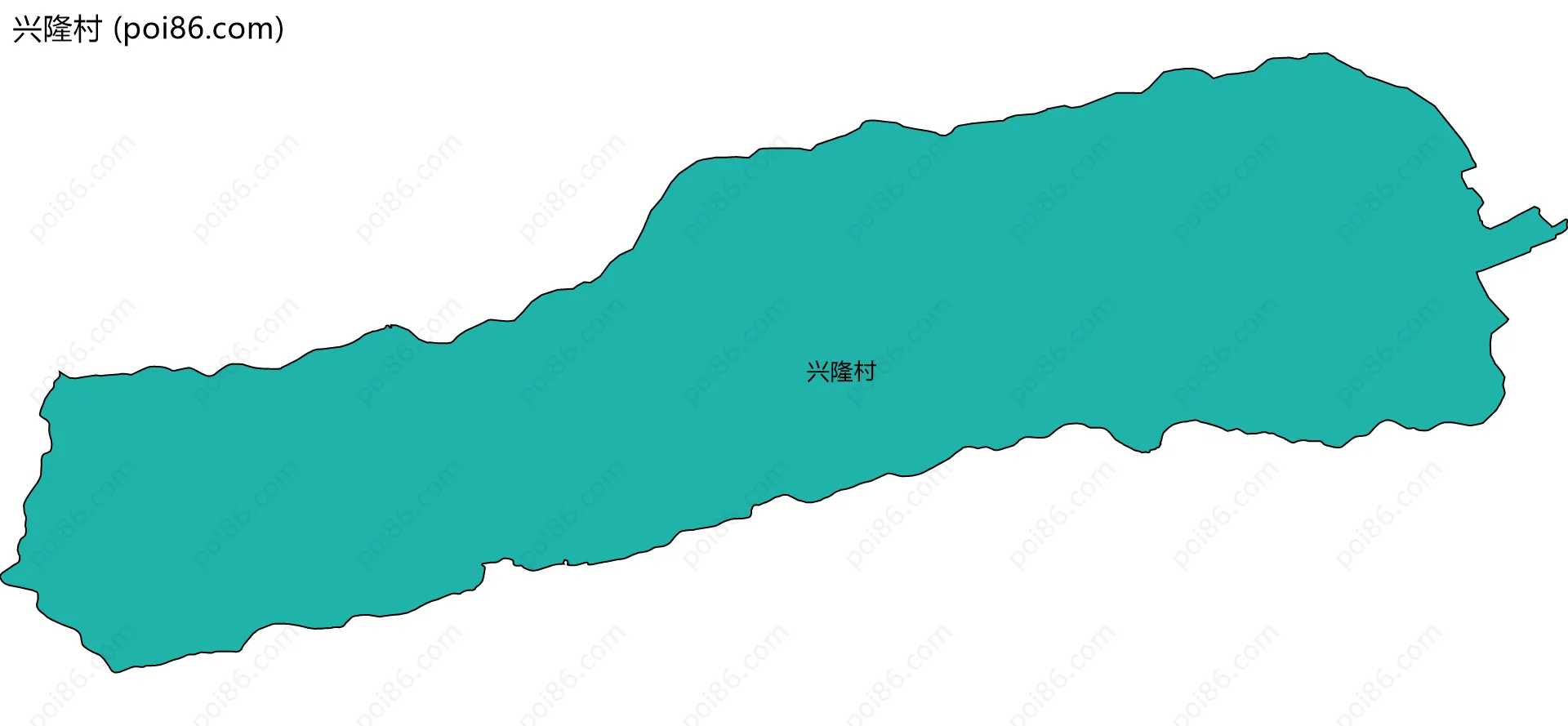 兴隆村边界地图