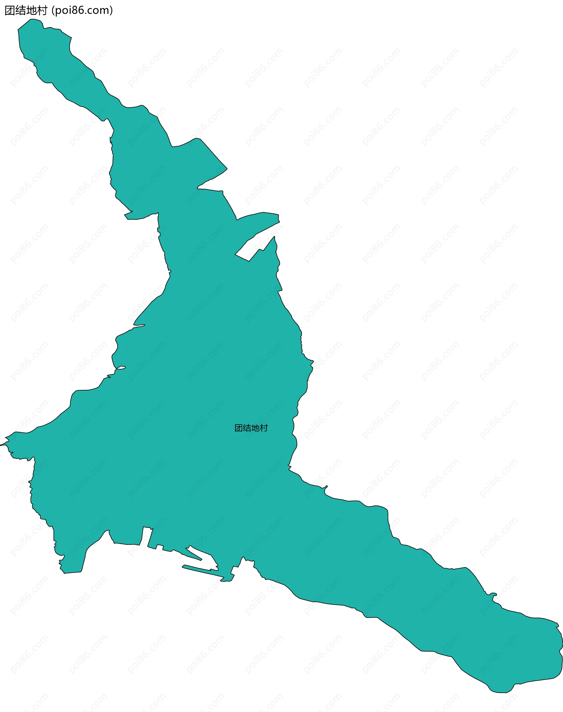 团结地村边界地图