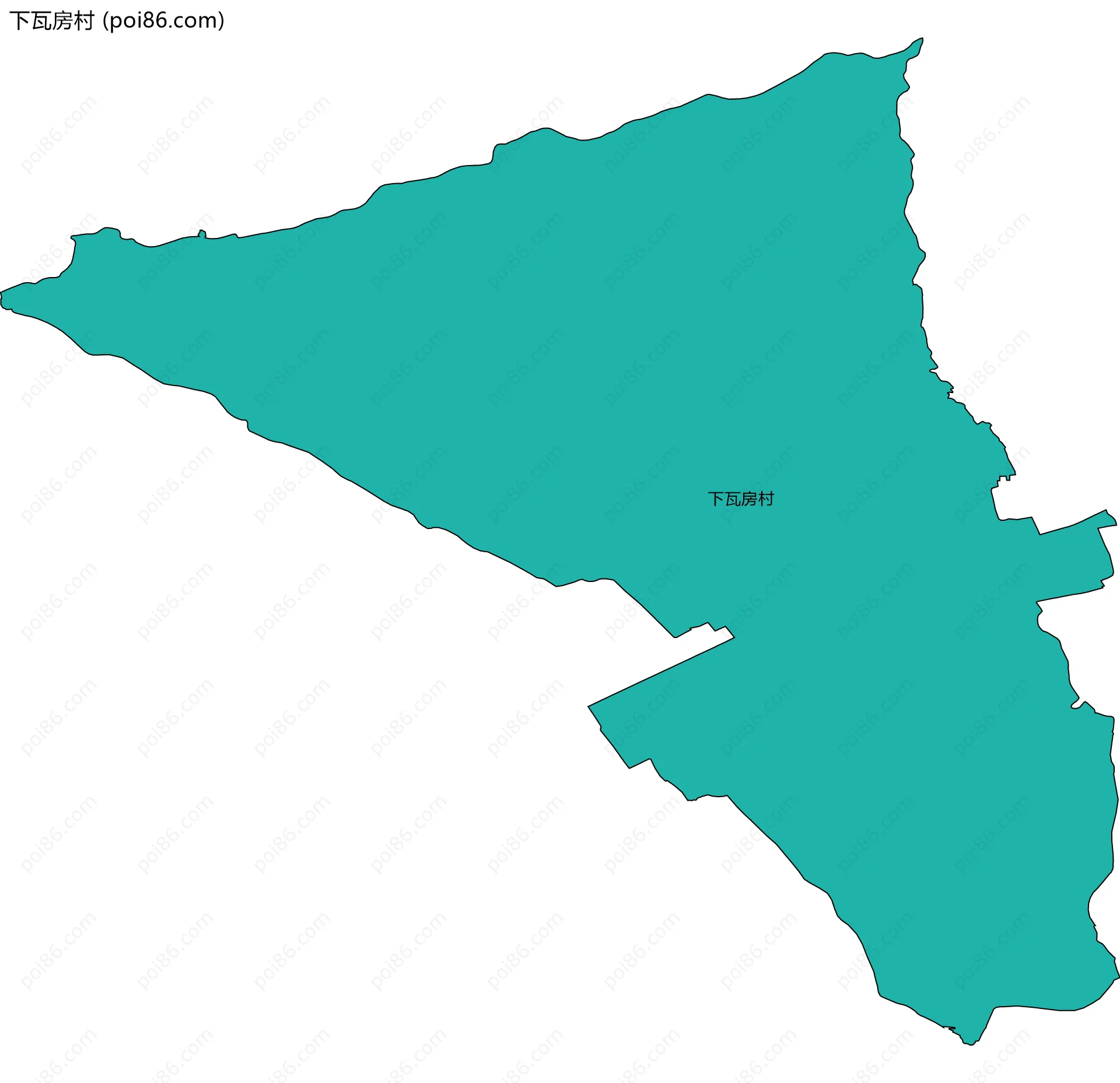 下瓦房村边界地图