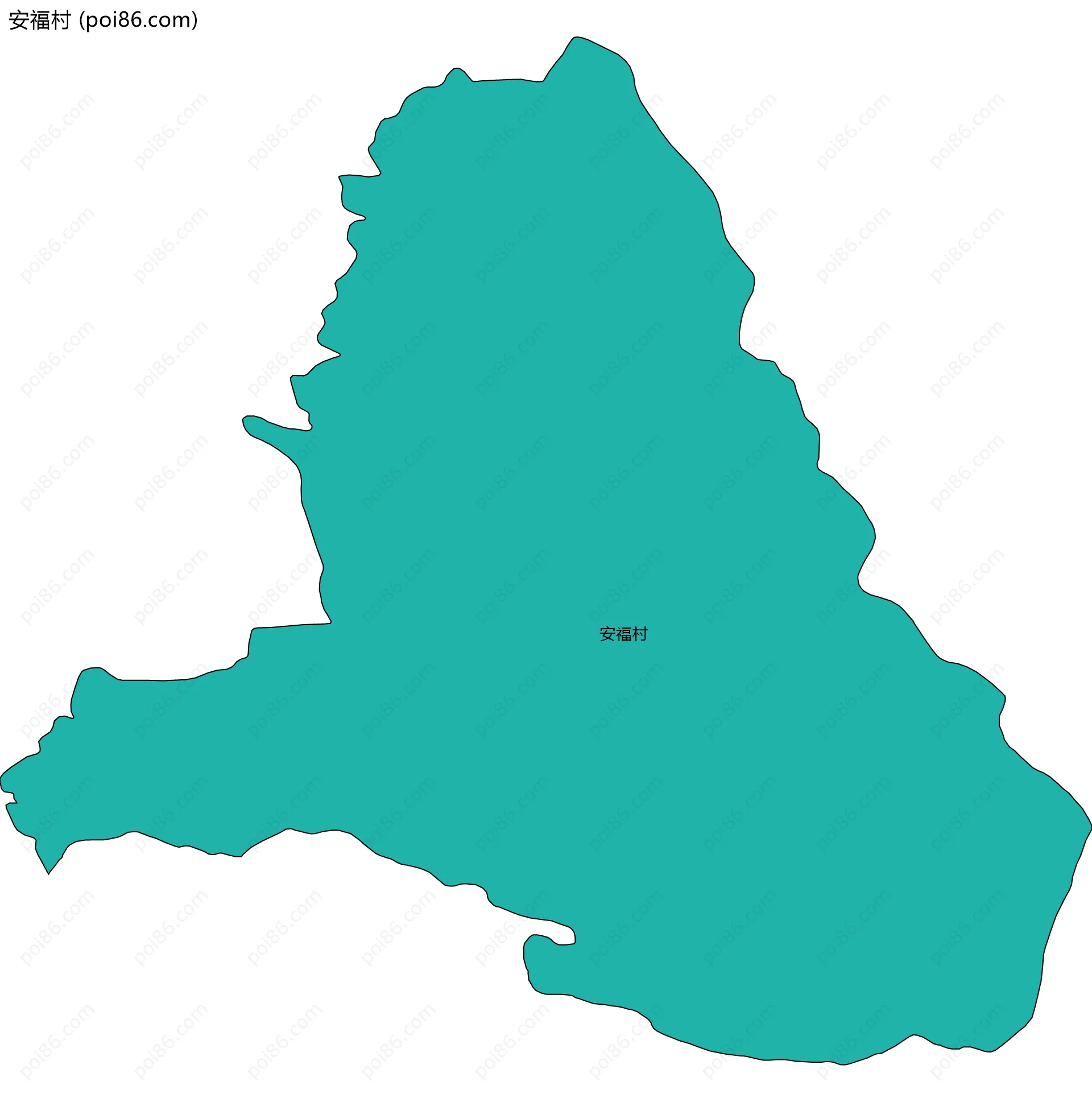 安福村边界地图