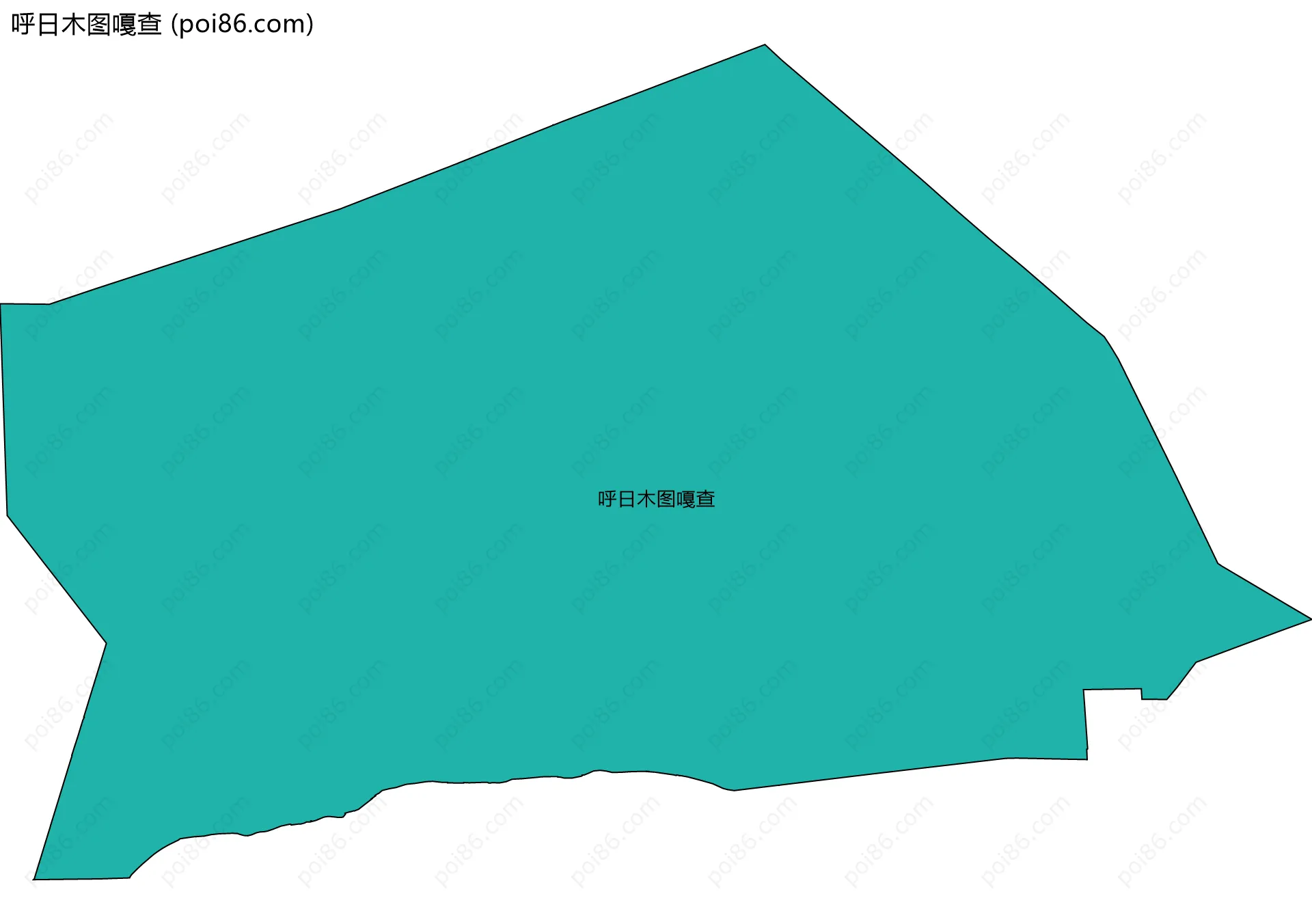 呼日木图嘎查边界地图