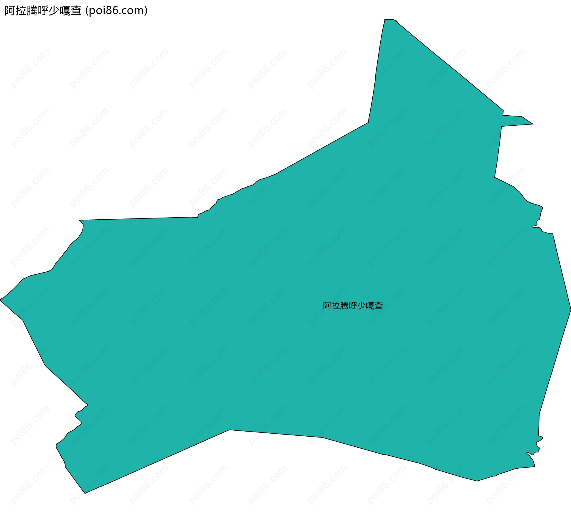 阿拉腾呼少嘎查边界地图