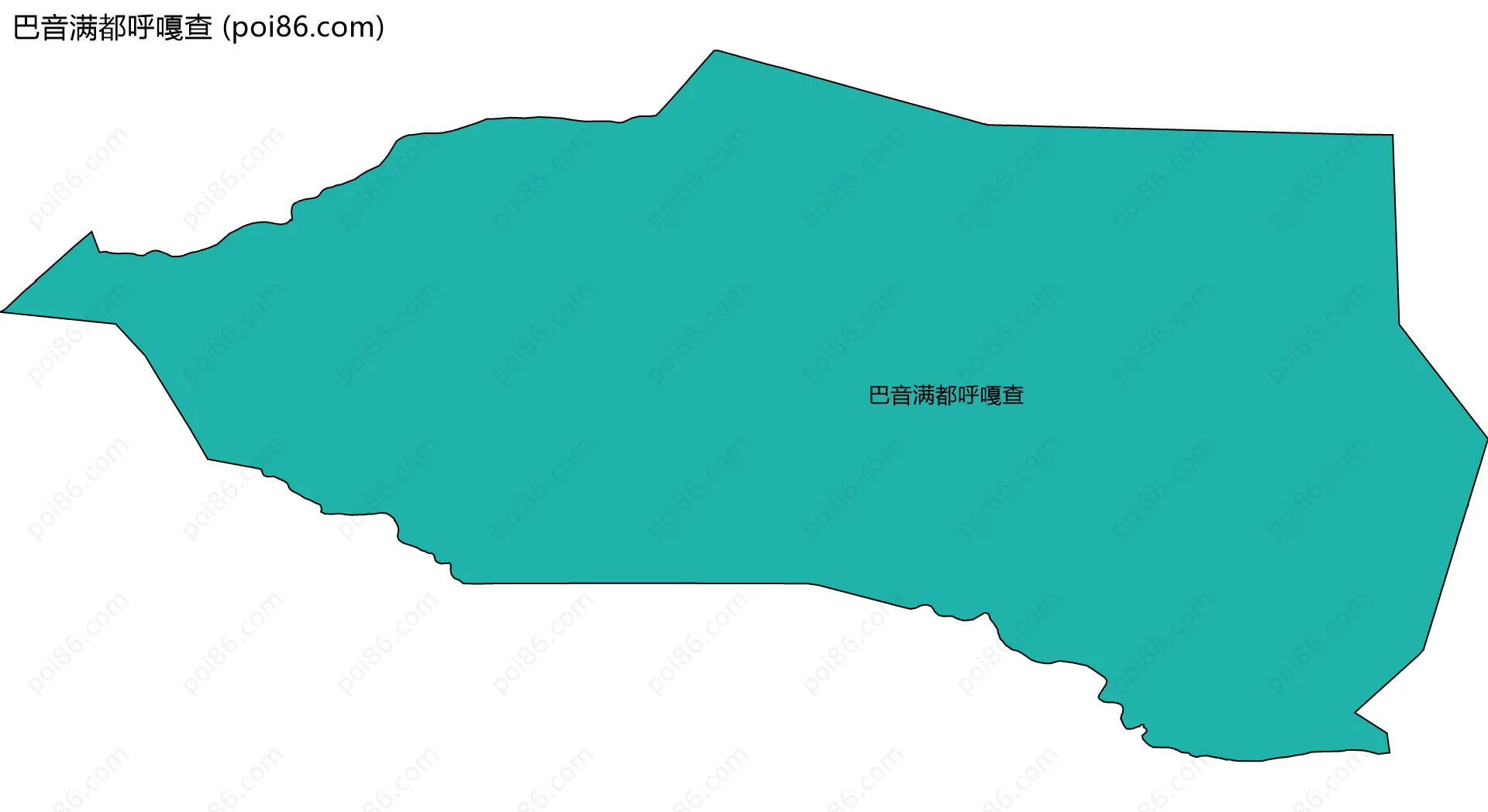 巴音满都呼嘎查边界地图