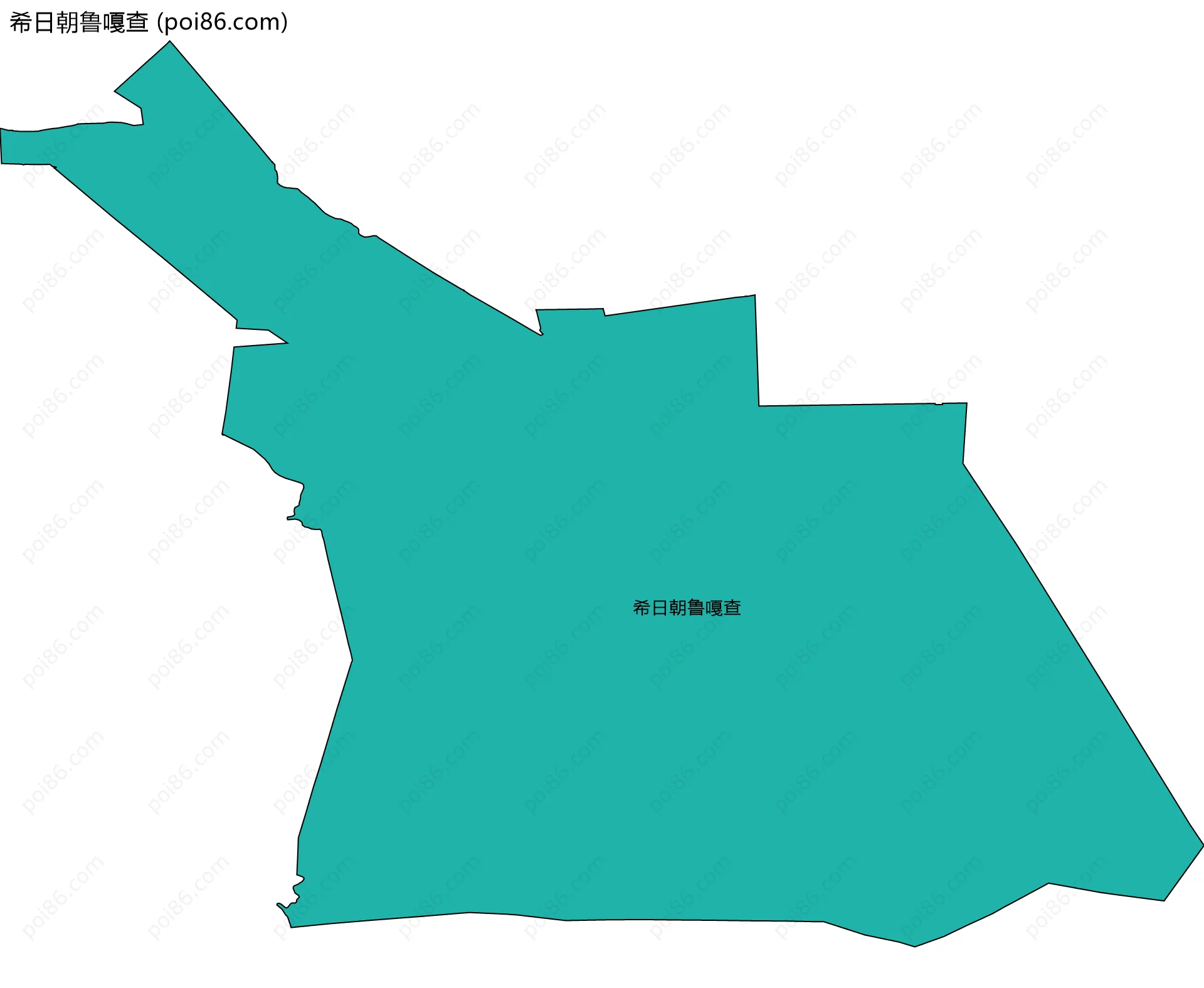 希日朝鲁嘎查边界地图