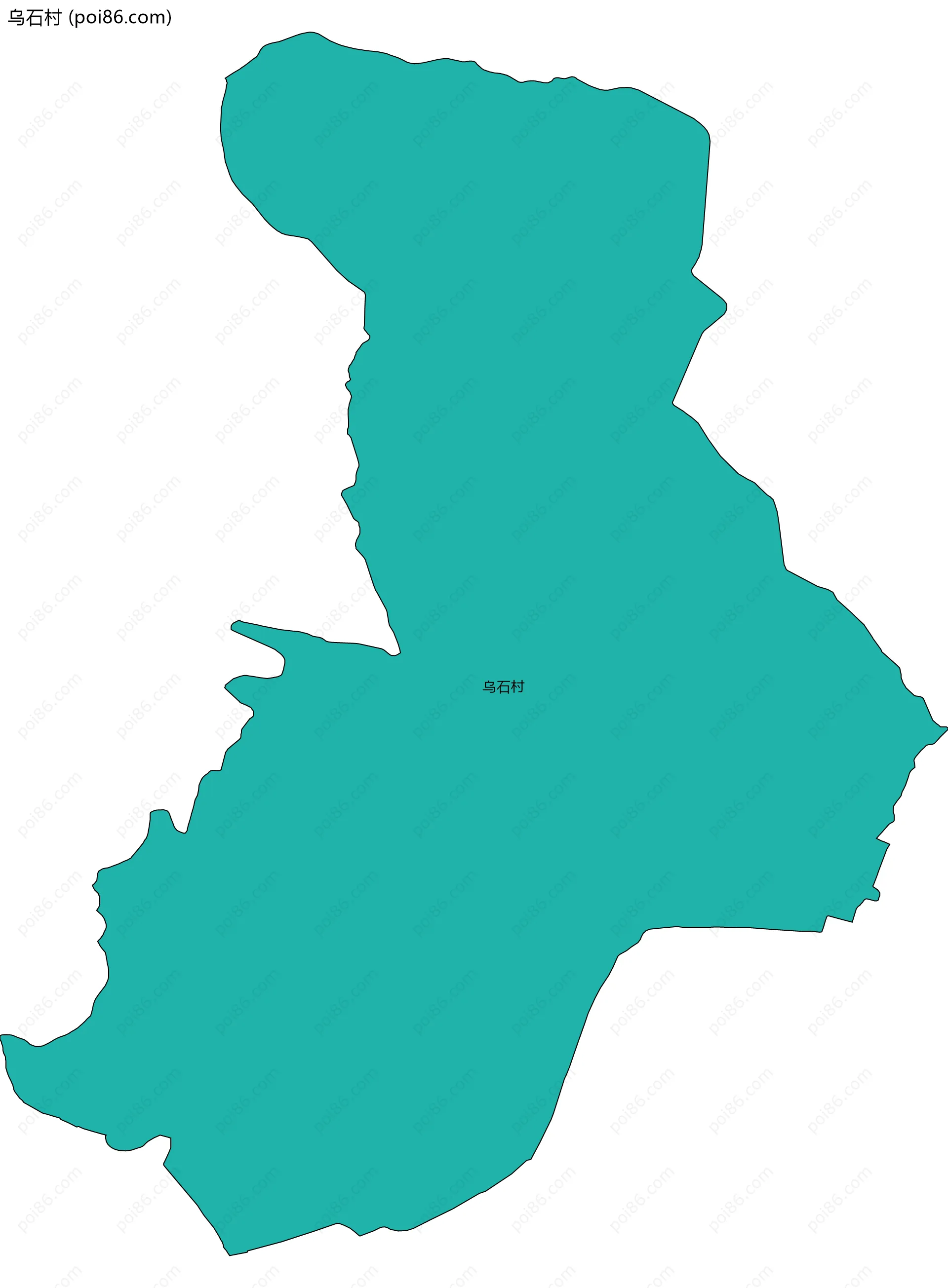 乌石村边界地图