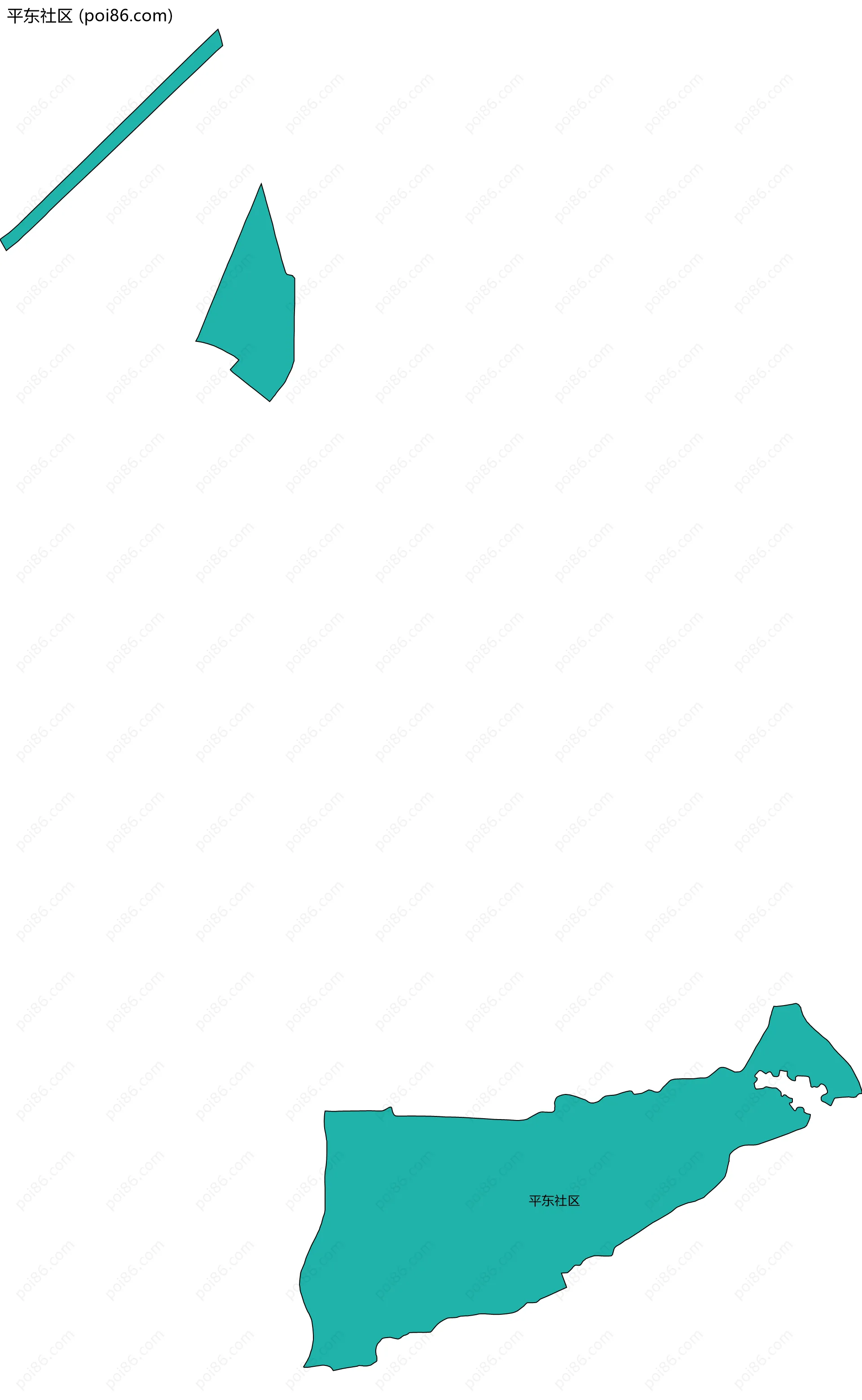 平东社区边界地图