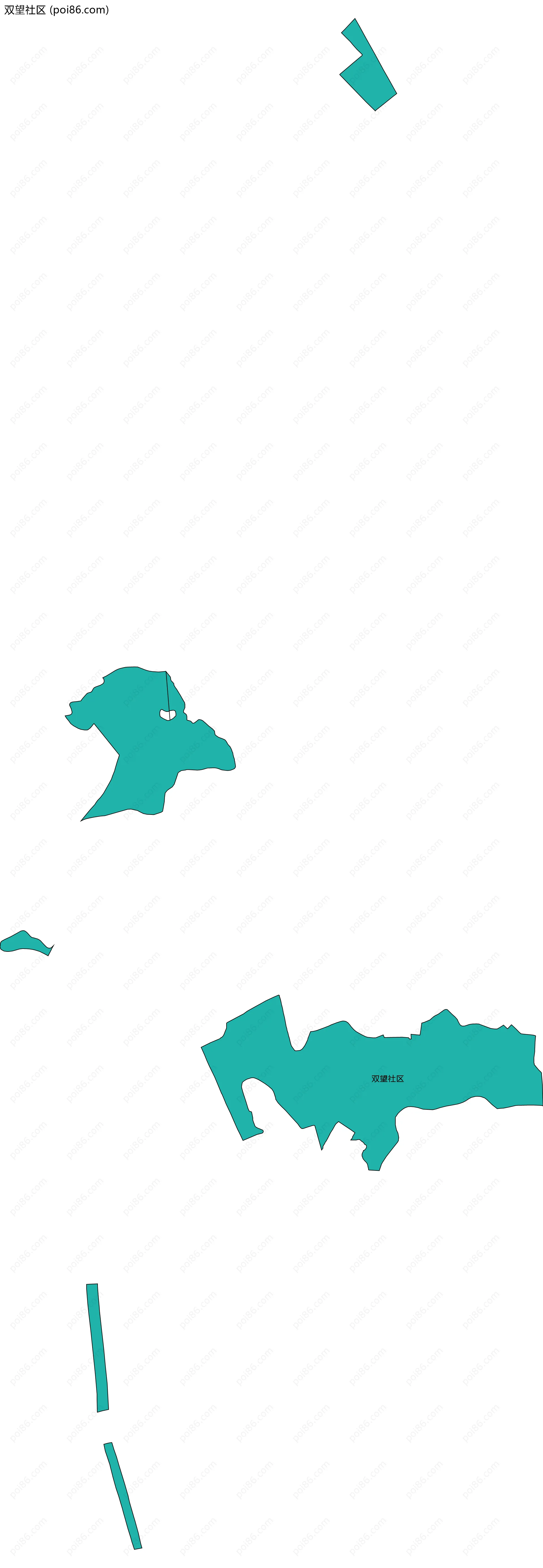 双望社区边界地图