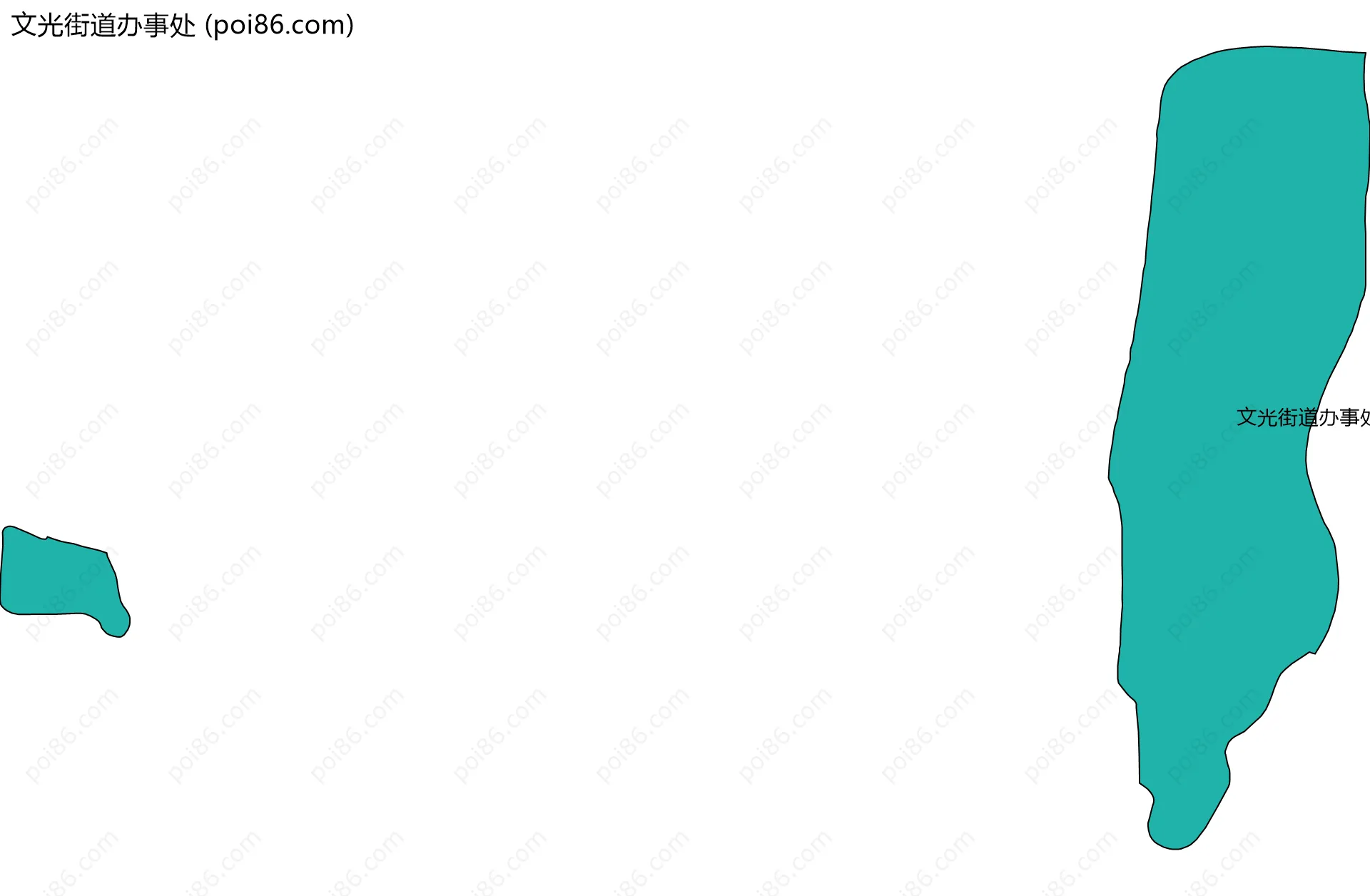 文光街道办事处边界地图