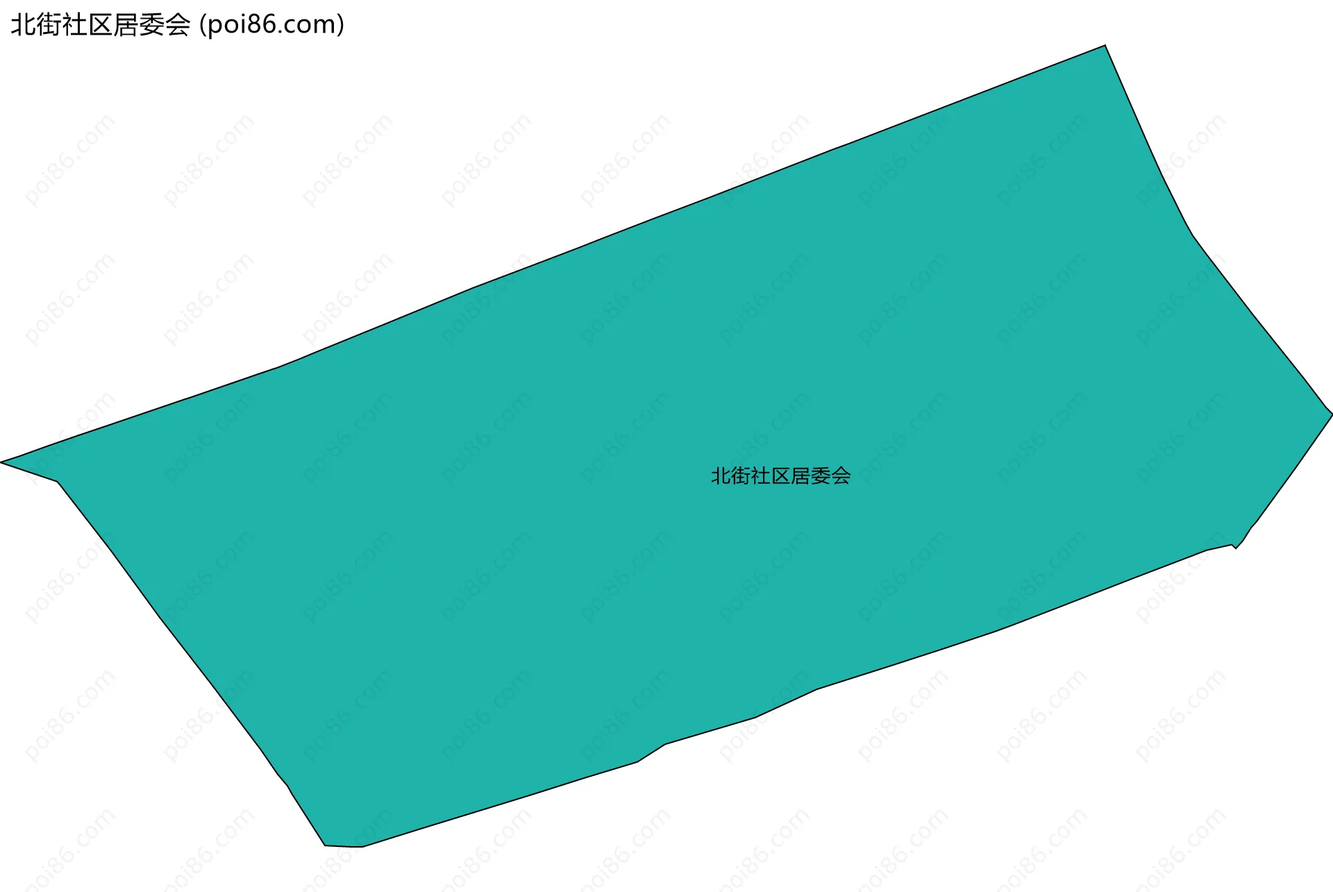 北街社区居委会边界地图